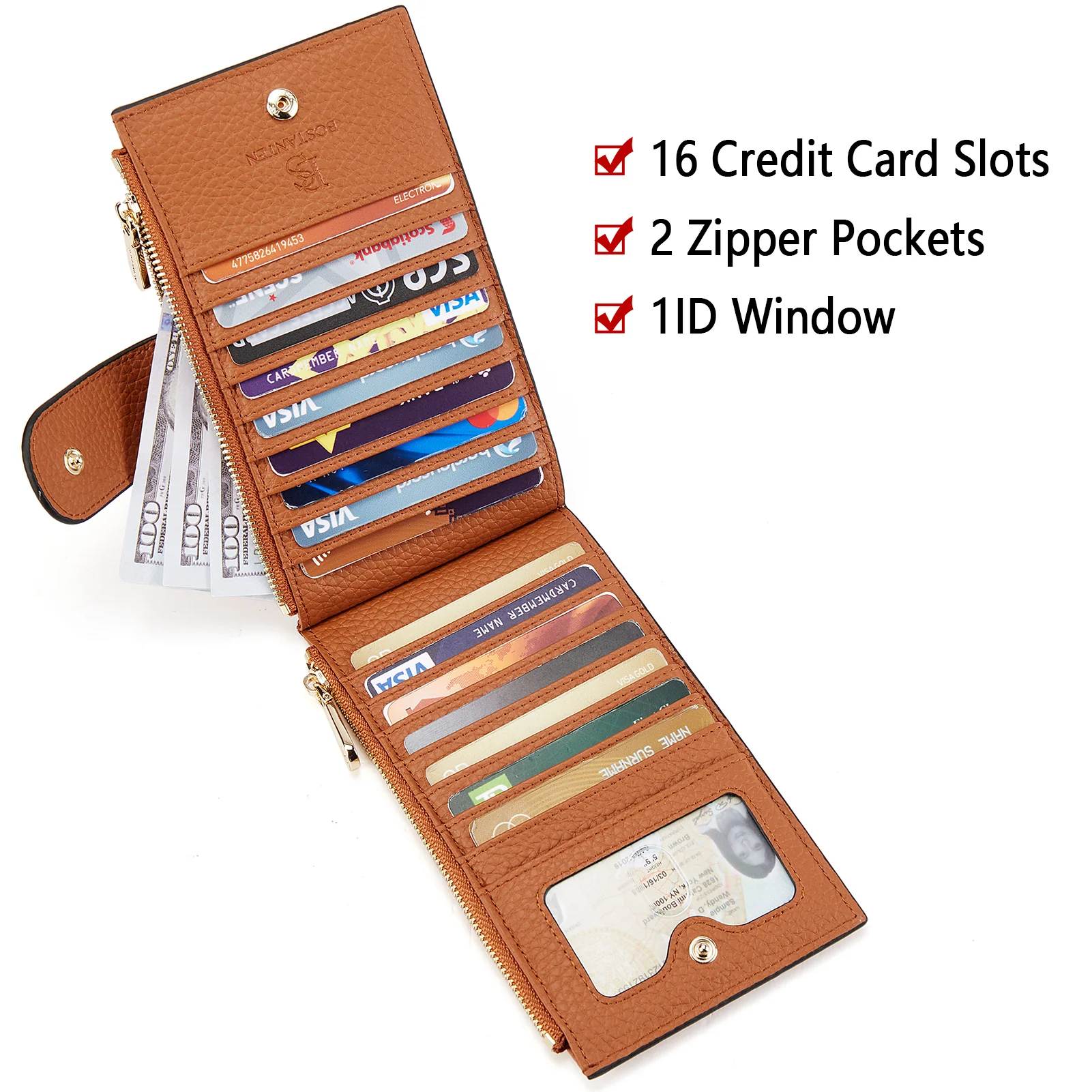 Lomy Leather Slim Wallet — Bifold Purse - Image 12