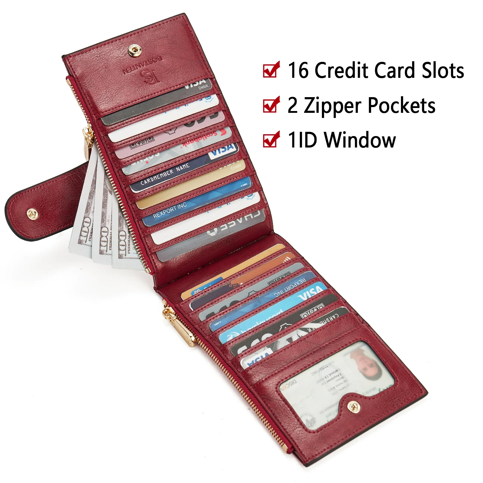 Lomy Leather Slim Wallet — Bifold Purse - Image 21