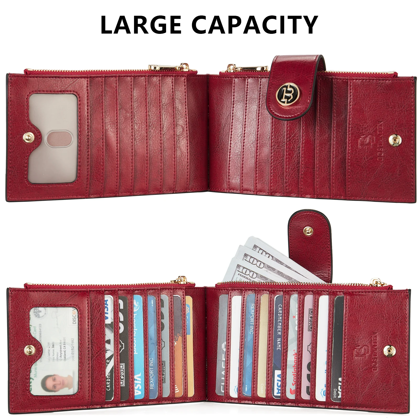 Lomy Leather Slim Wallet — Bifold Purse - Image 24