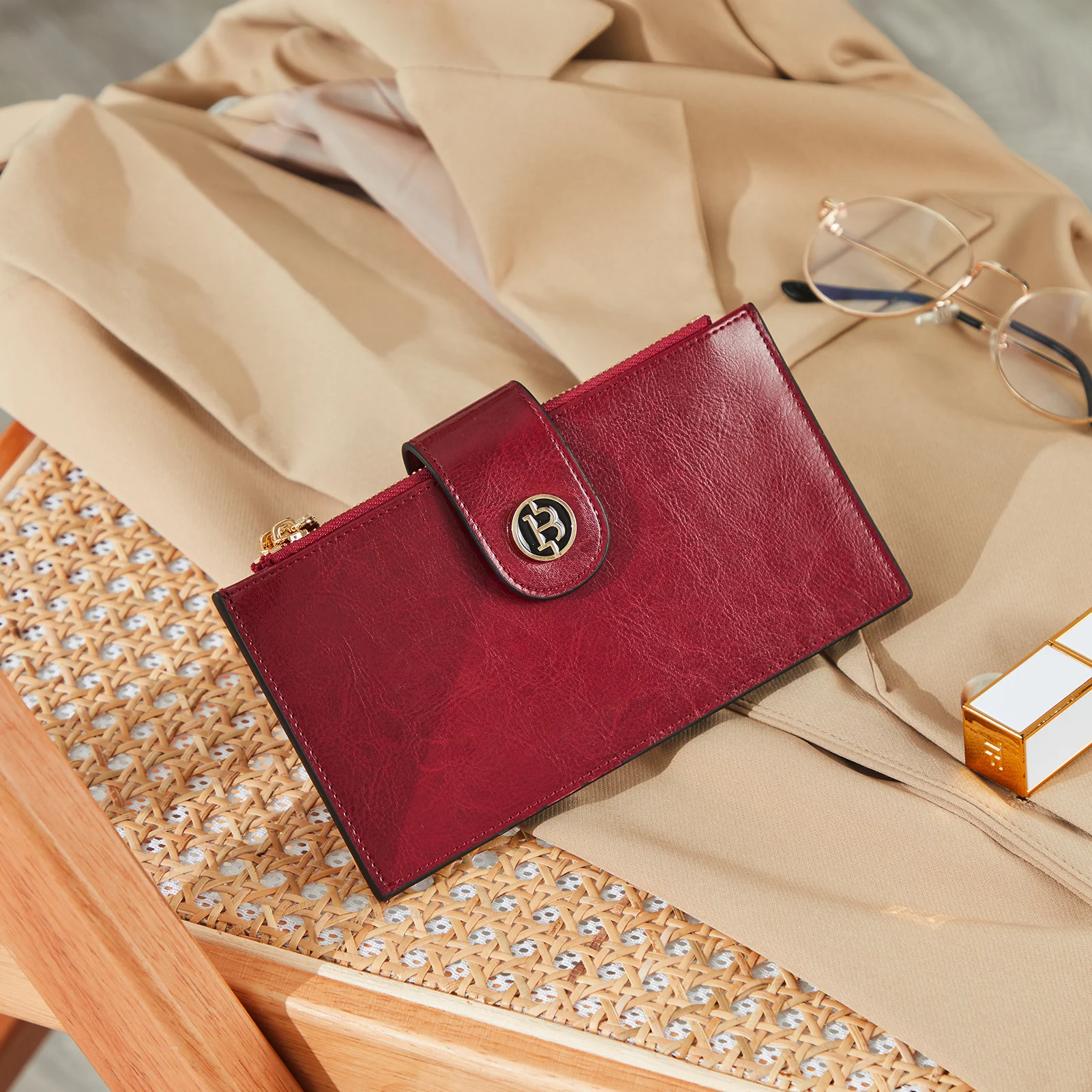 Lomy Leather Slim Wallet — Bifold Purse - Image 25