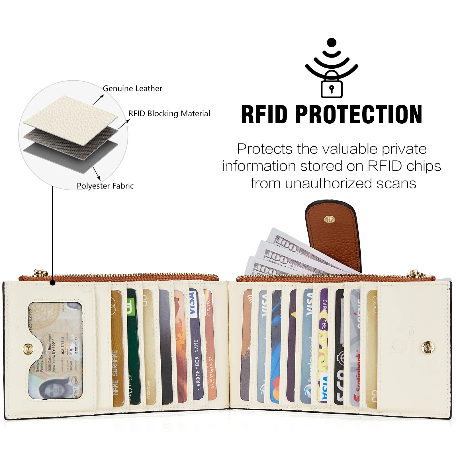 Lomy Leather Slim Wallet — Bifold Purse - Image 30