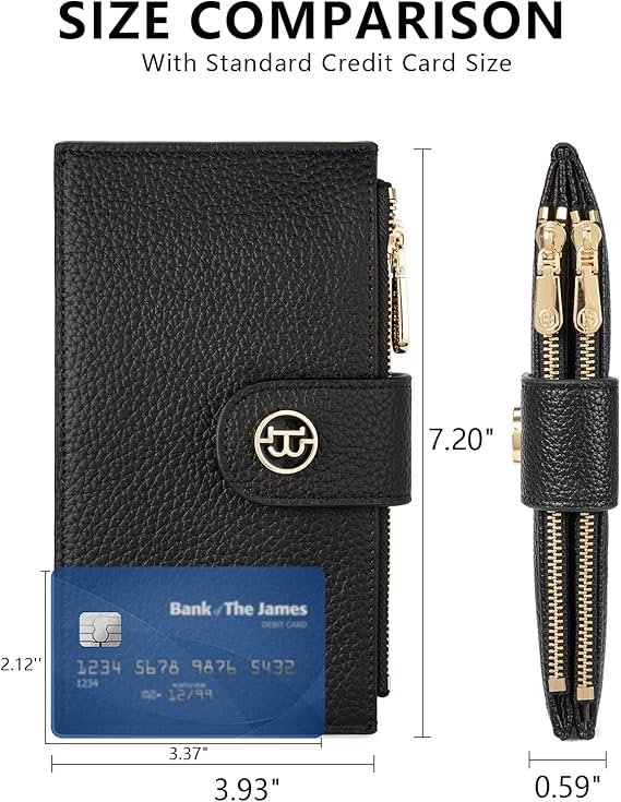 Lomy Leather Slim Wallet — Bifold Purse - Image 4