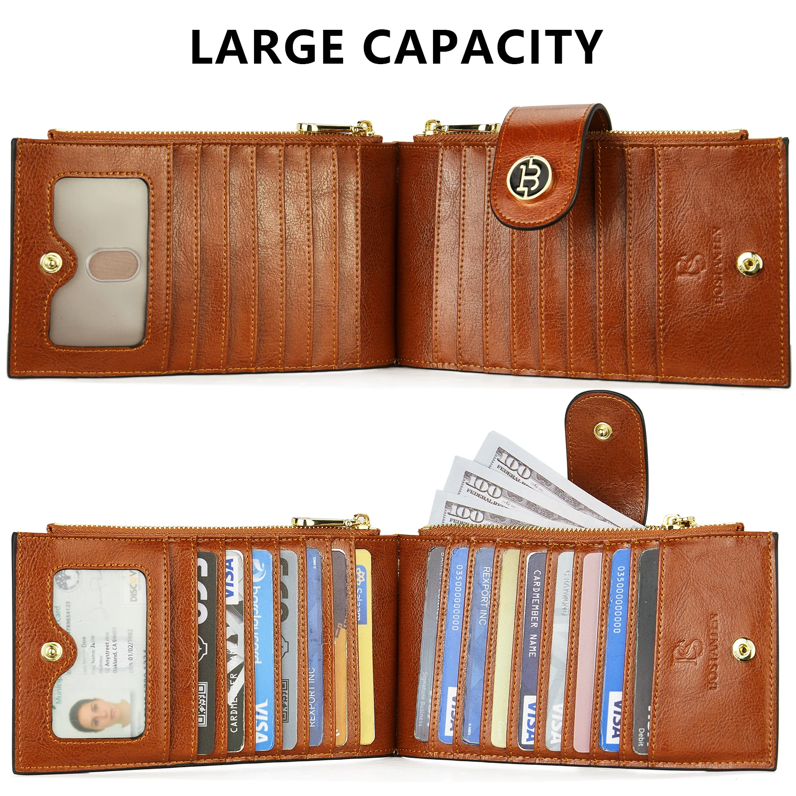 Lomy Leather Slim Wallet — Bifold Purse - Image 40