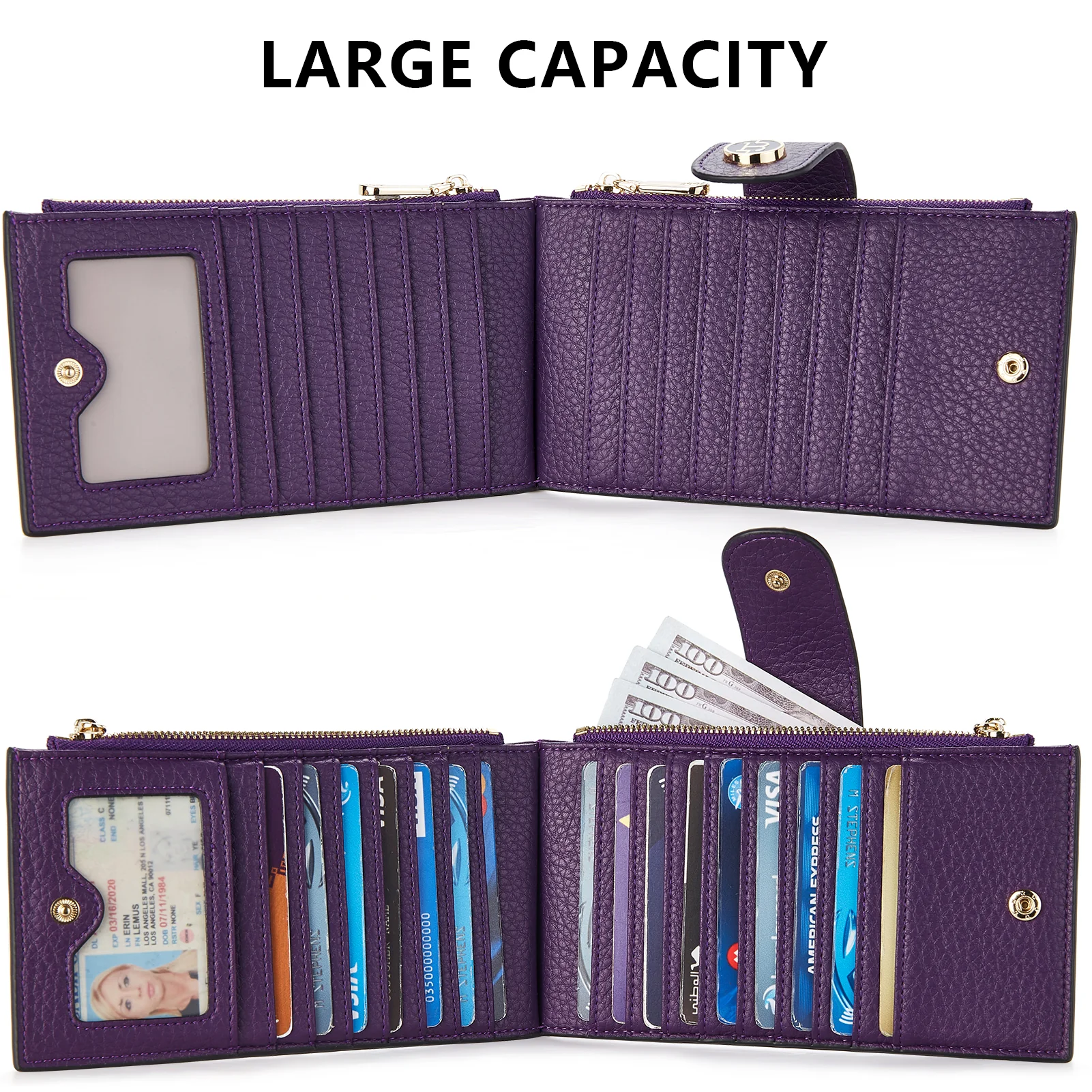 Lomy Leather Slim Wallet — Bifold Purse - Image 47