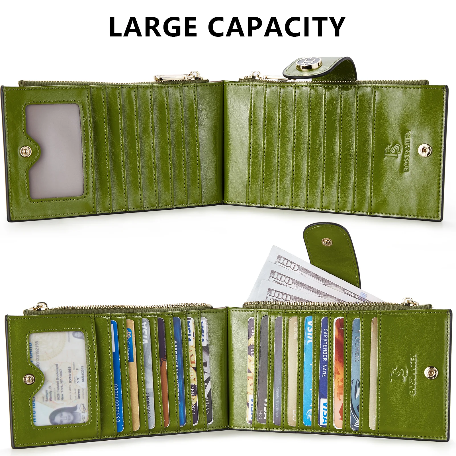 Lomy Leather Slim Wallet — Bifold Purse - Image 54