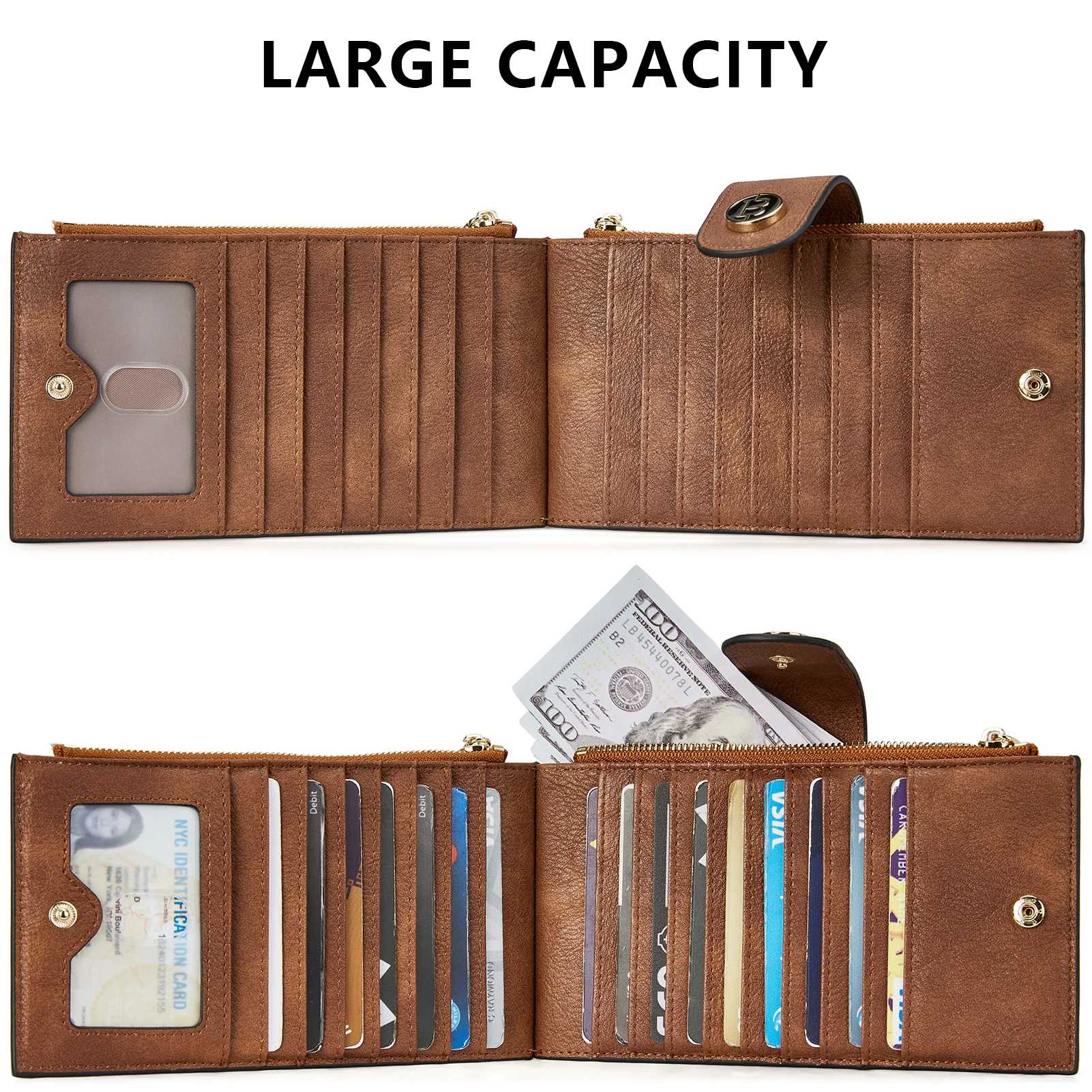 Lomy Leather Slim Wallet — Bifold Purse - Image 60