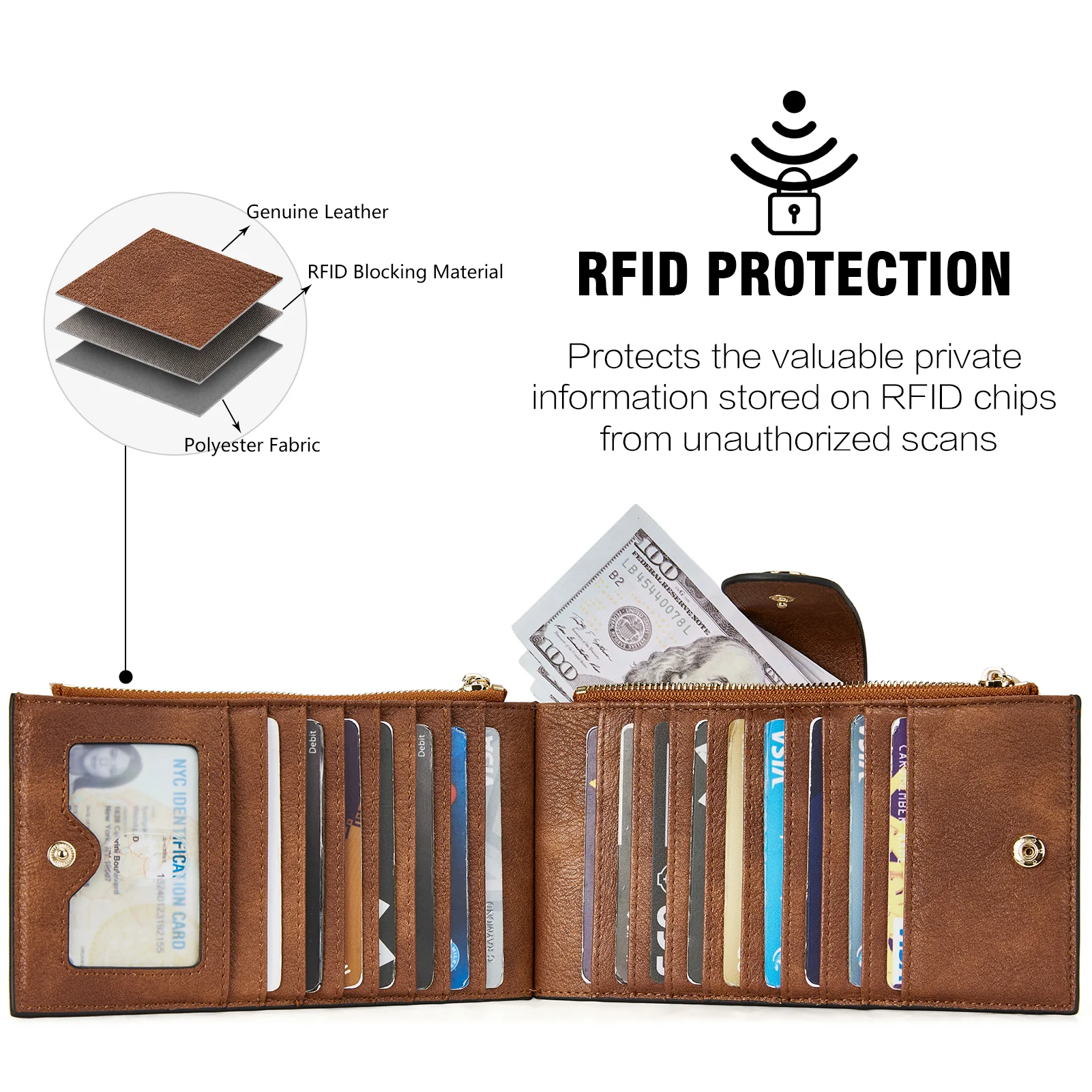 Lomy Leather Slim Wallet — Bifold Purse - Image 62