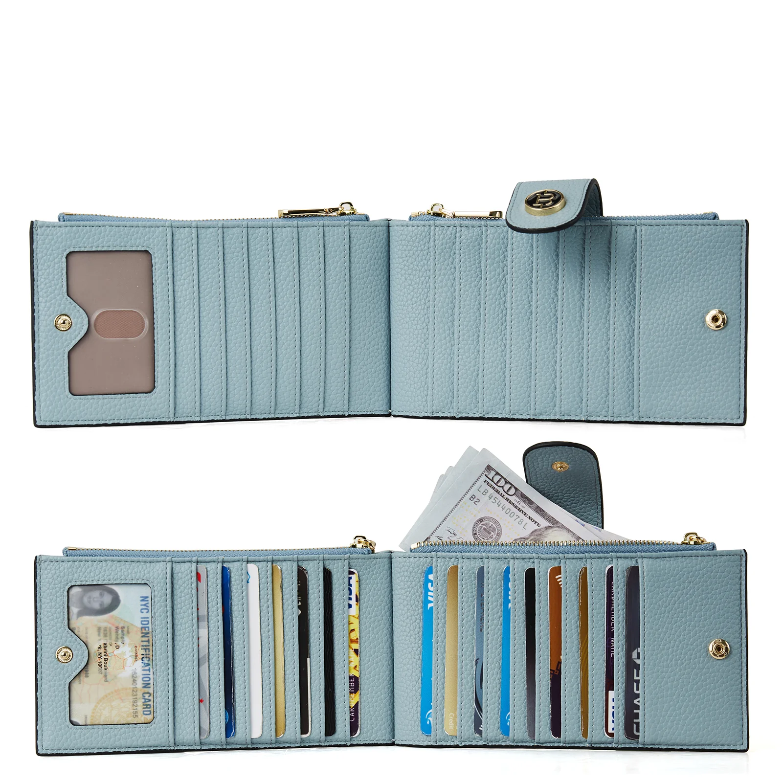 Lomy Leather Slim Wallet — Bifold Purse - Image 68