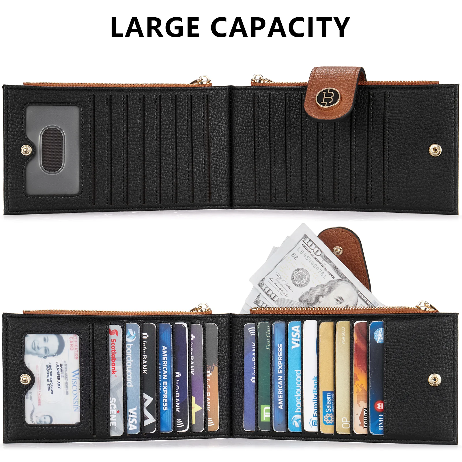 Lomy Leather Slim Wallet — Bifold Purse - Image 74