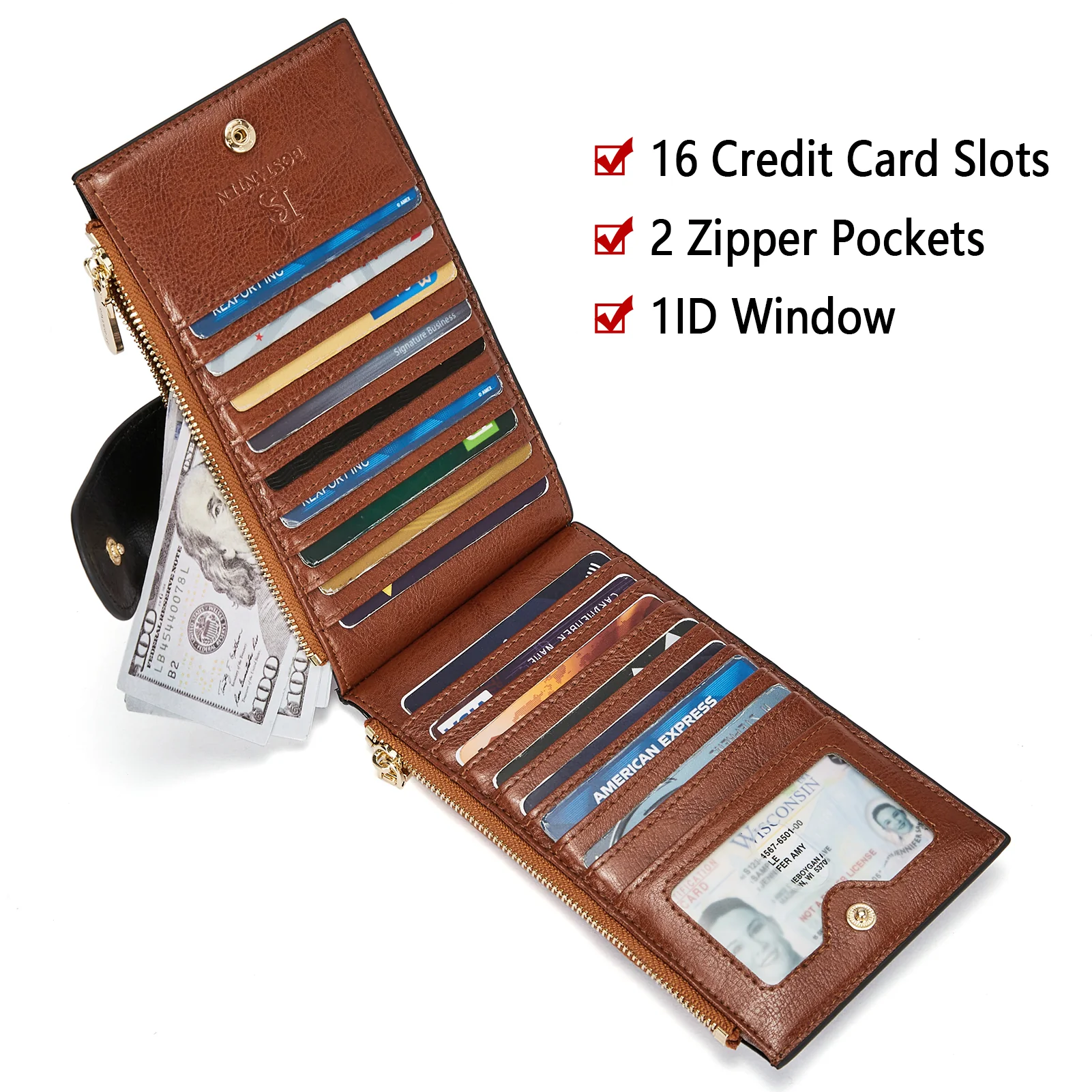 Lomy Leather Slim Wallet — Bifold Purse - Image 78