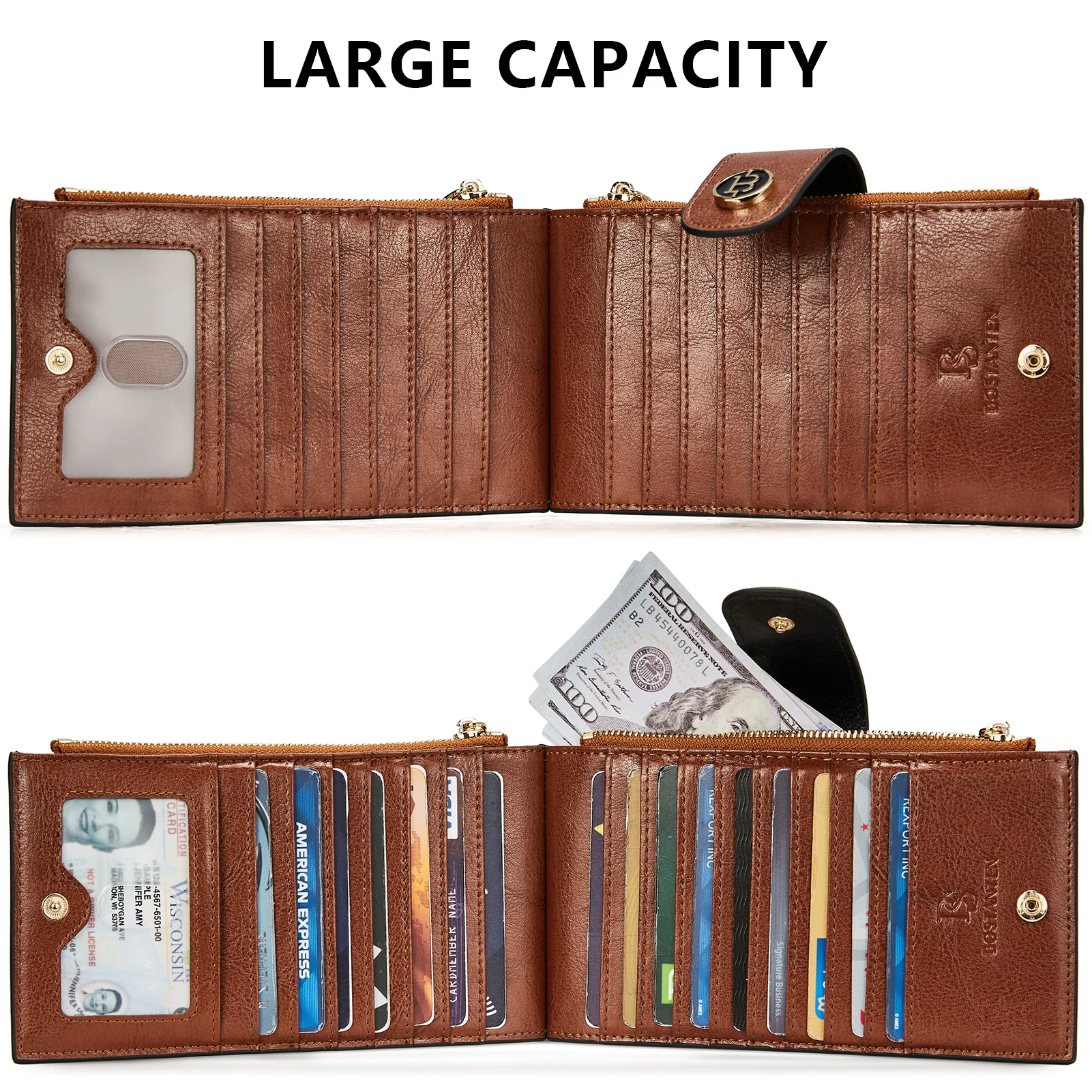 Lomy Leather Slim Wallet — Bifold Purse - Image 81