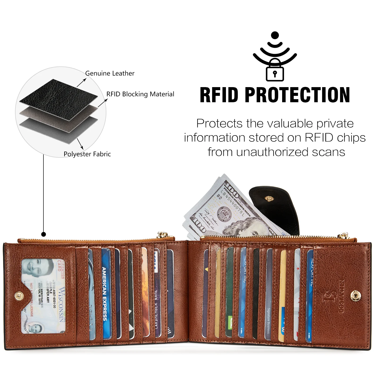 Lomy Leather Slim Wallet — Bifold Purse - Image 82