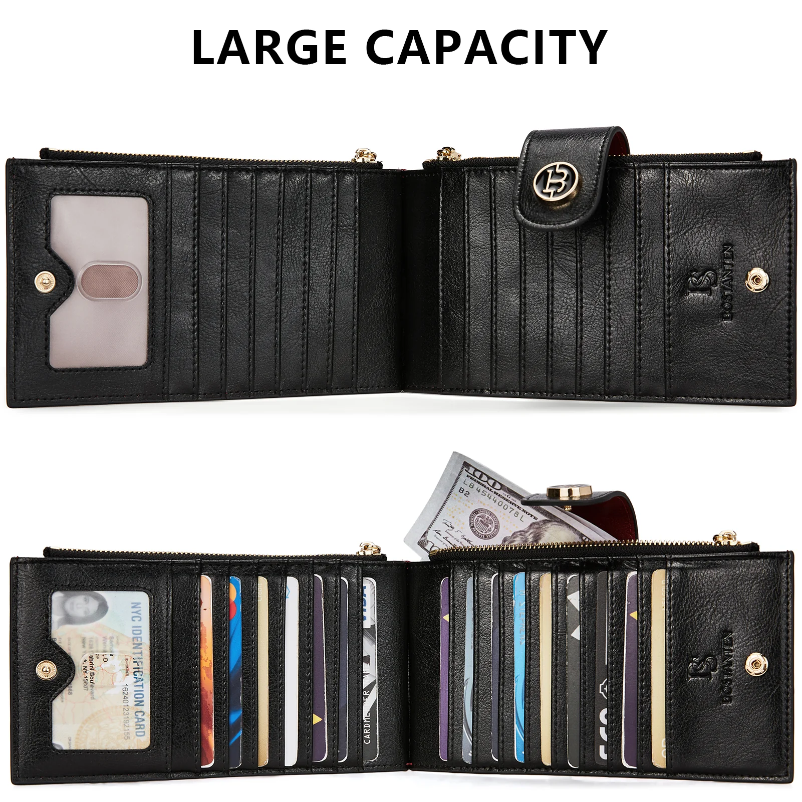 Lomy Leather Slim Wallet — Bifold Purse - Image 89