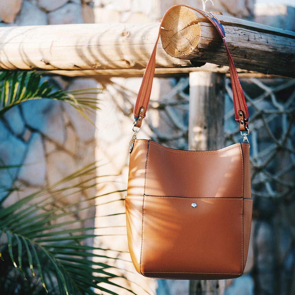 Bucket Bag for Women Vegan Leather | With 2 Shoulder Straps - Image 10