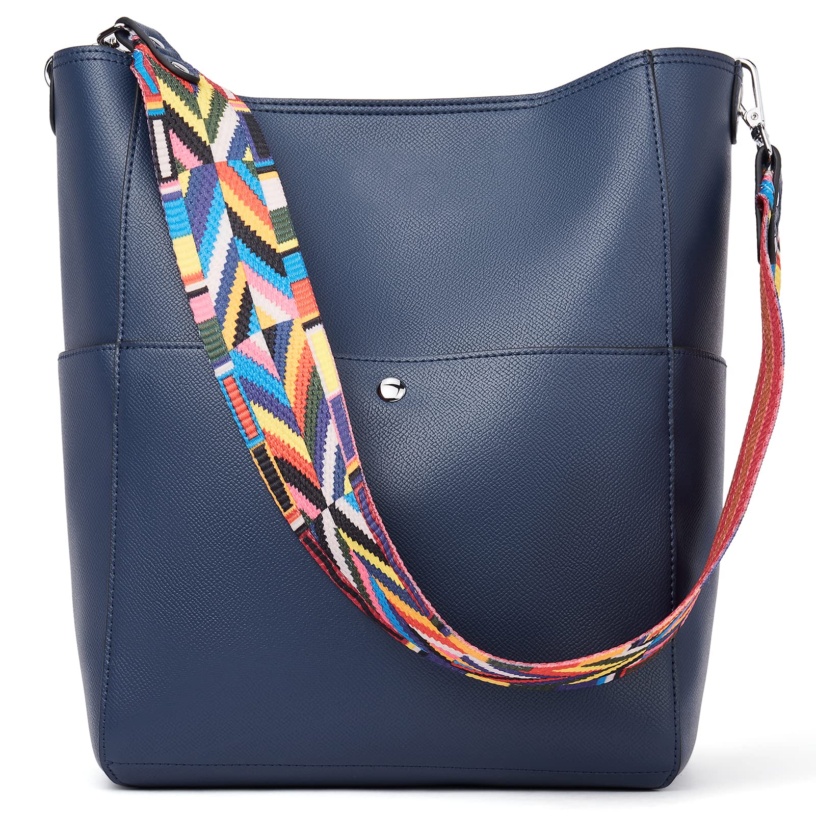 Bucket Bag for Women Vegan Leather | With 2 Shoulder Straps - Image 21