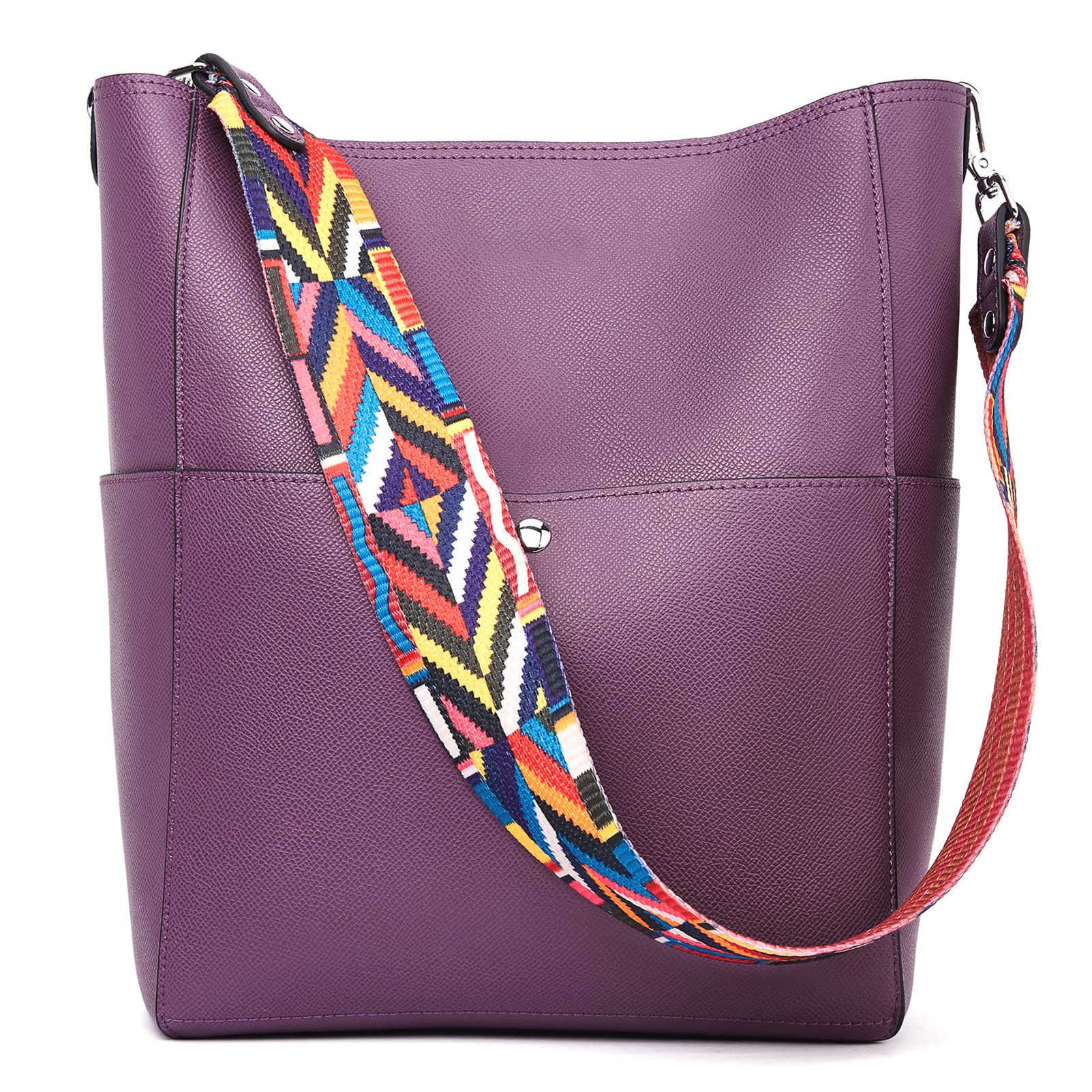 Bucket Bag for Women Vegan Leather | With 2 Shoulder Straps - Image 27