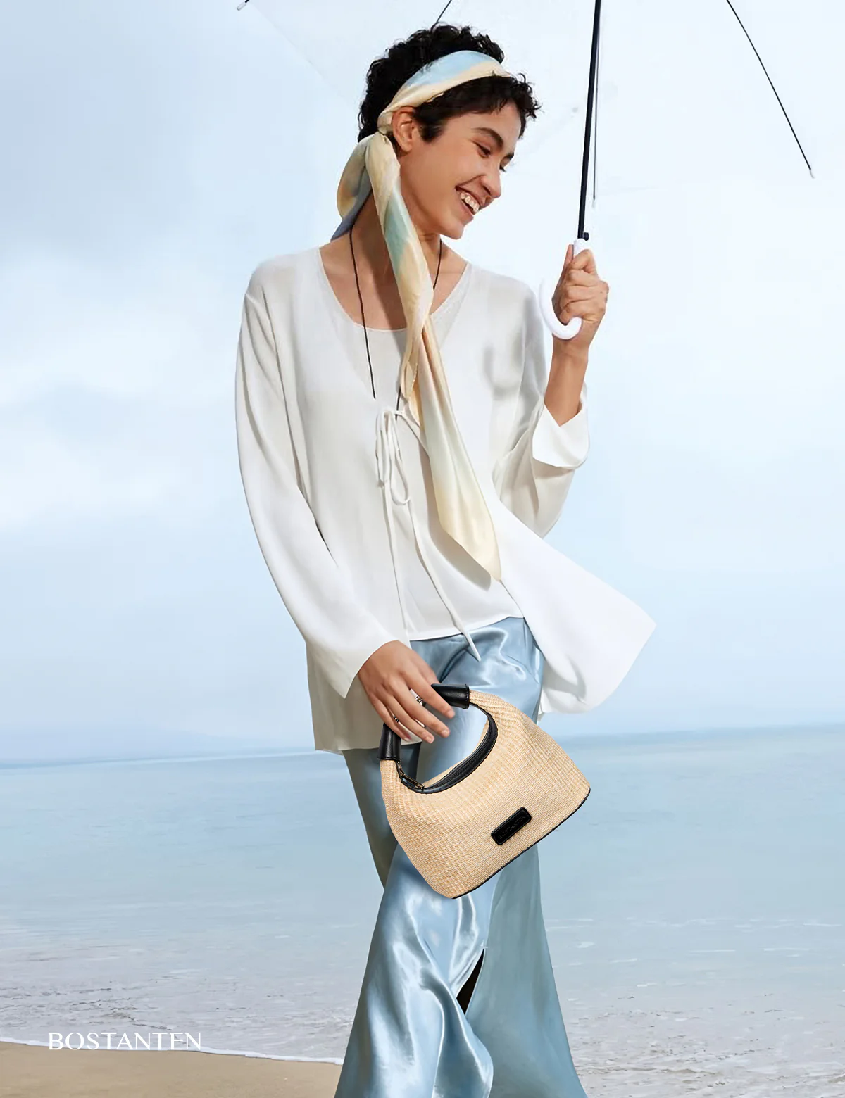 Cruze Raffia Clutch & Crossbody Bag – Convertible DIY Belt - Image 9