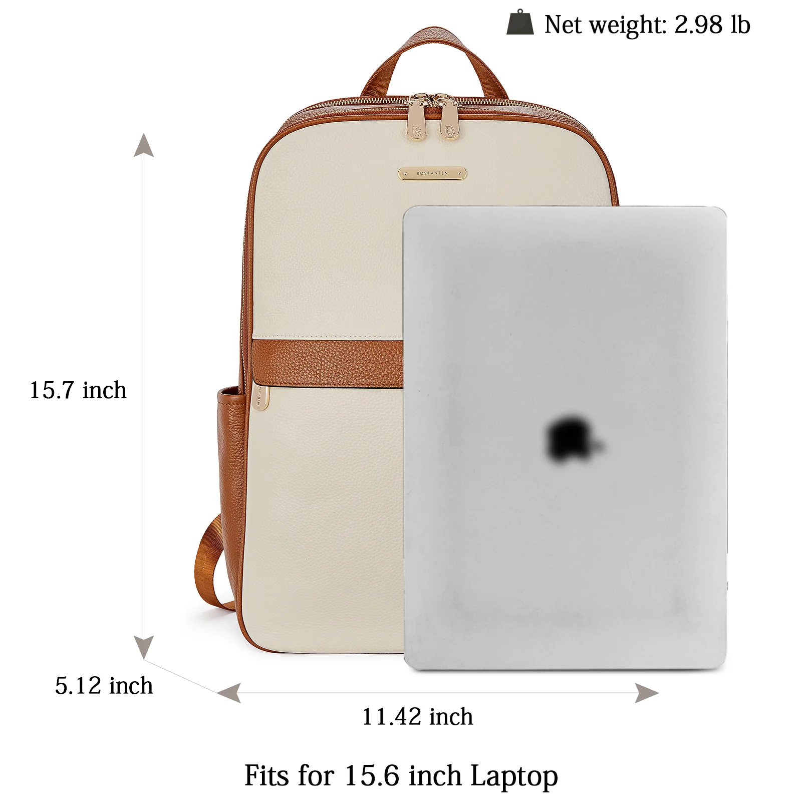 Laptop Backpack for Women - Premium Leather - Image 10