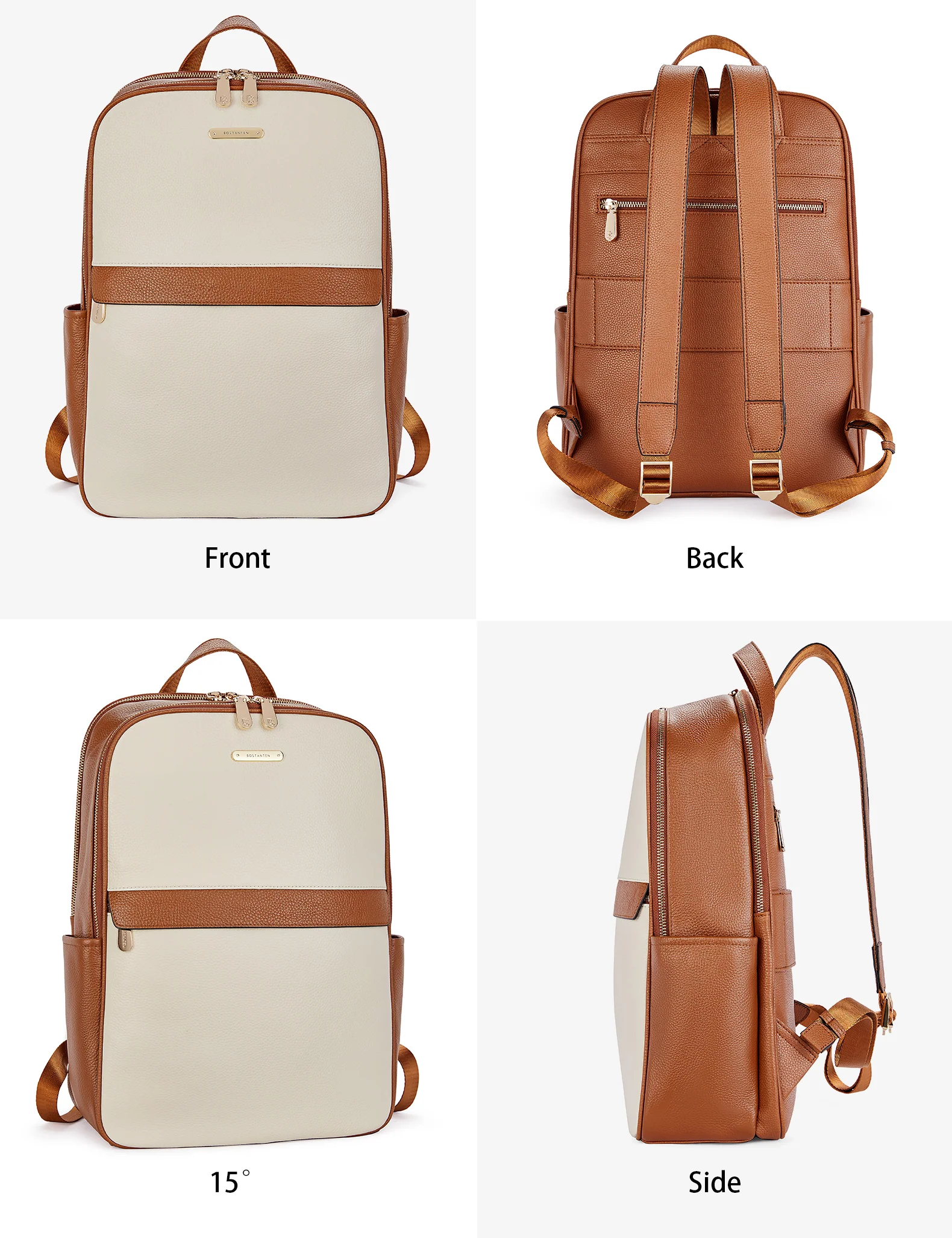 Laptop Backpack for Women - Premium Leather - Image 12