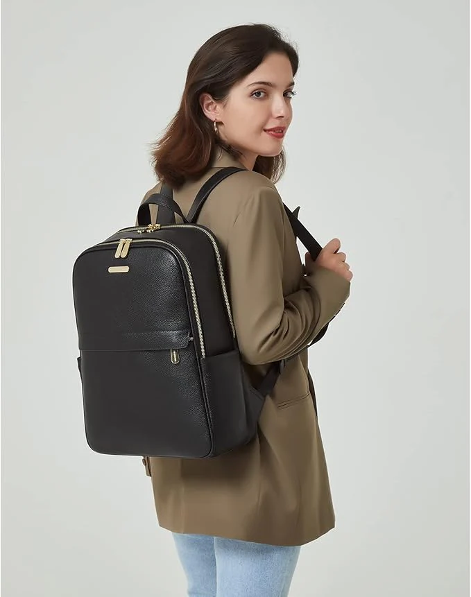 Laptop Backpack for Women - Premium Leather - Image 17