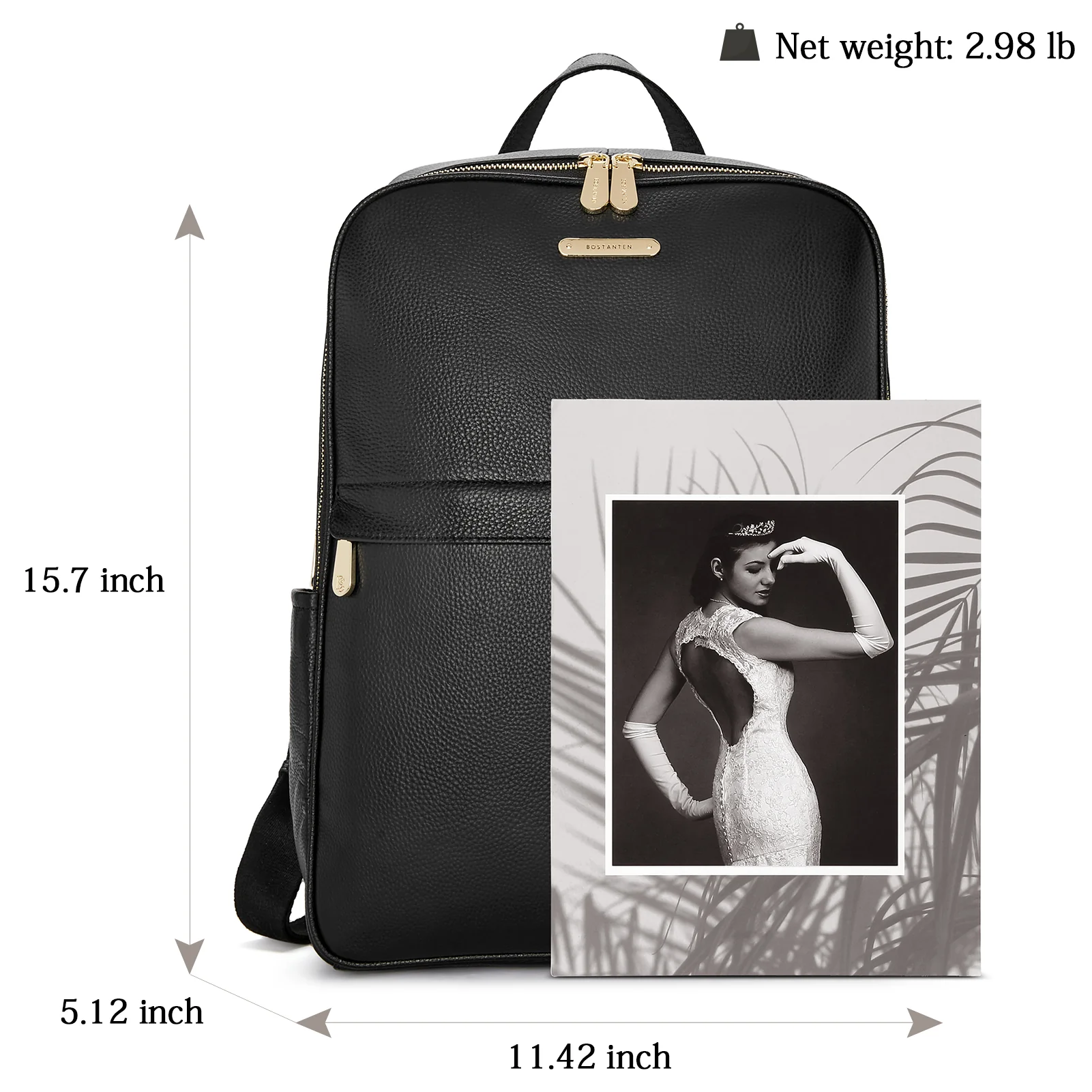 Laptop Backpack for Women - Premium Leather - Image 18