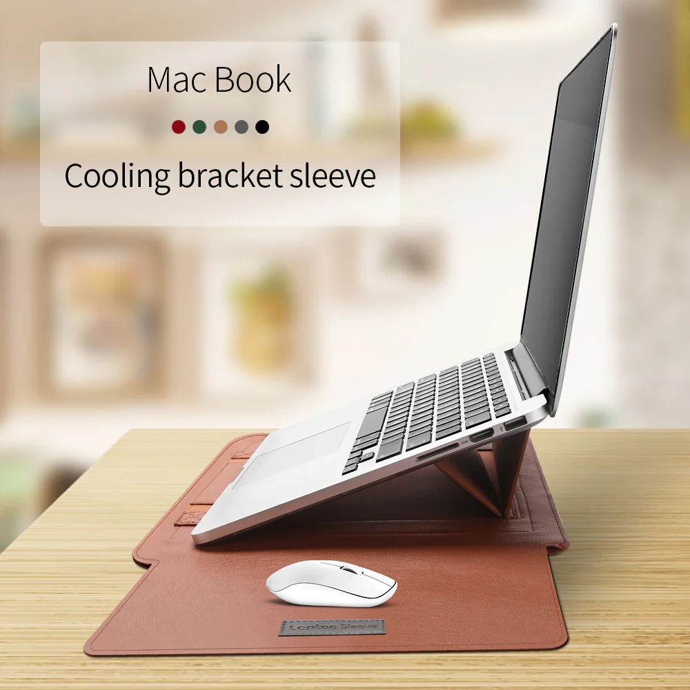 Laptop Sleeve With Foldable Stand - Image 3