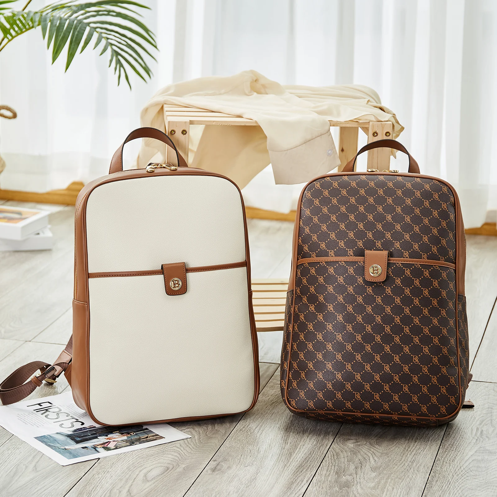 Libe Leather Laptop Backpack for Women  For Travel - Image 10