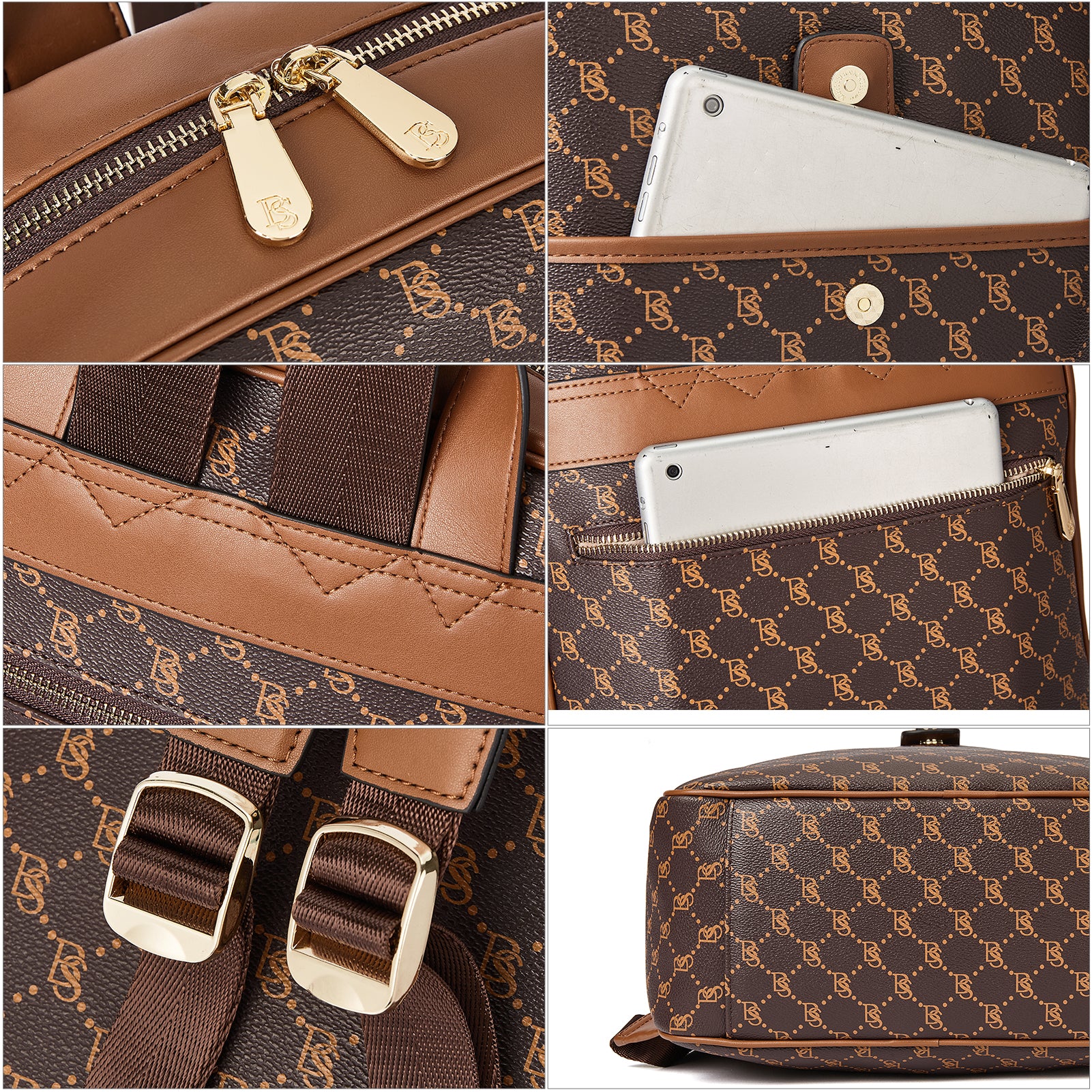Libe Leather Laptop Backpack for Women  For Travel - Image 15