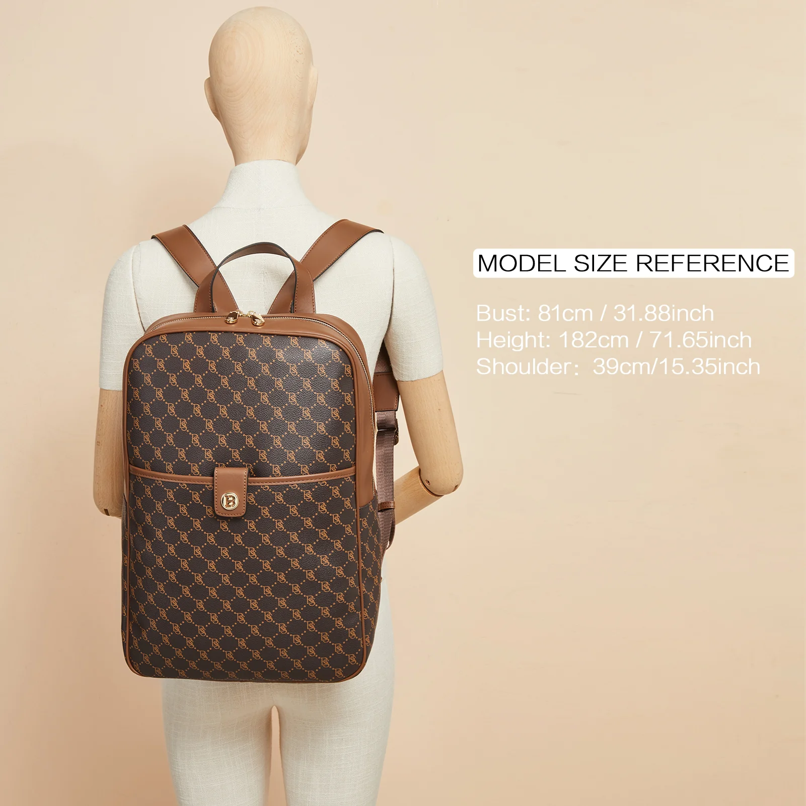 Libe Leather Laptop Backpack for Women  For Travel - Image 19