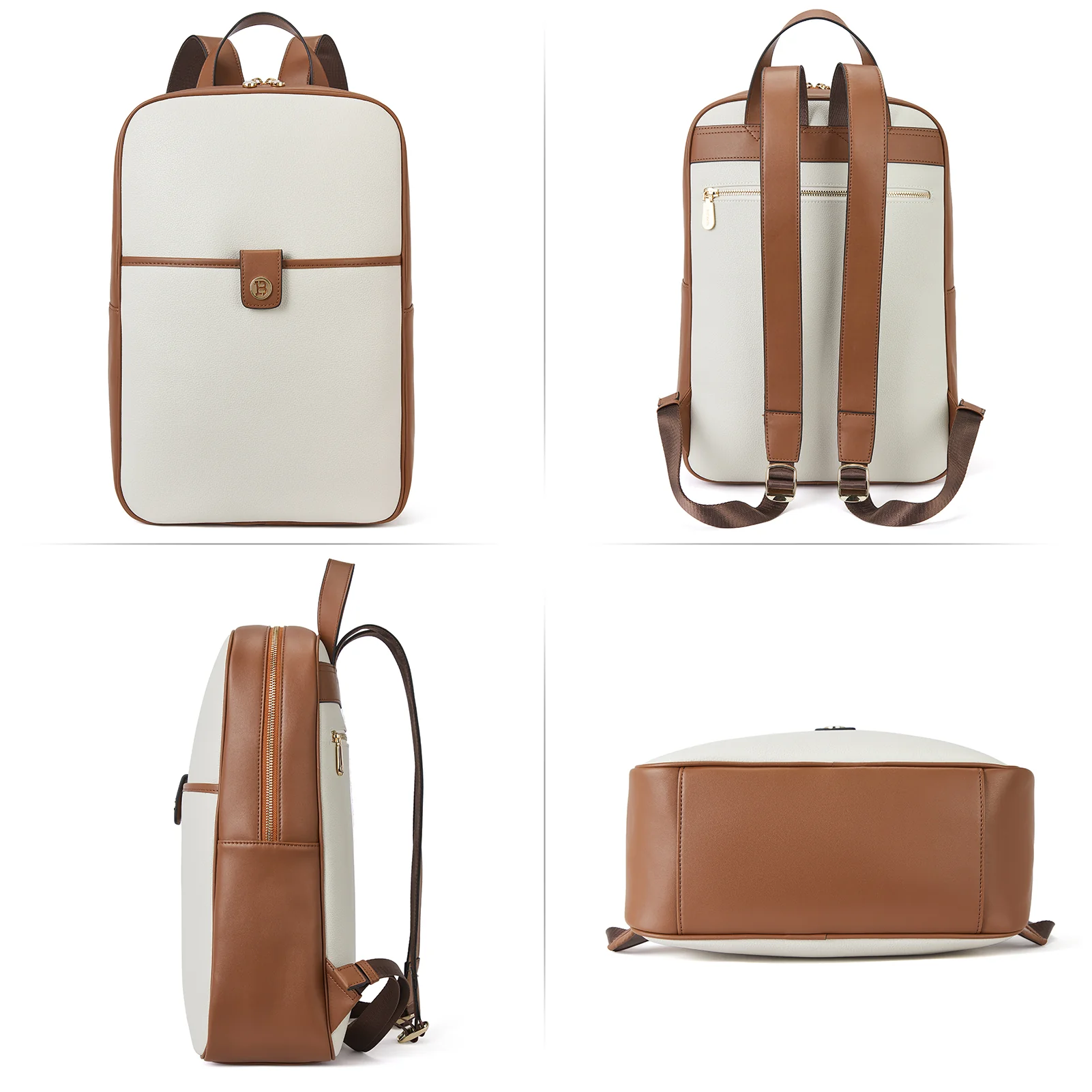 Libe Leather Laptop Backpack for Women  For Travel - Image 4
