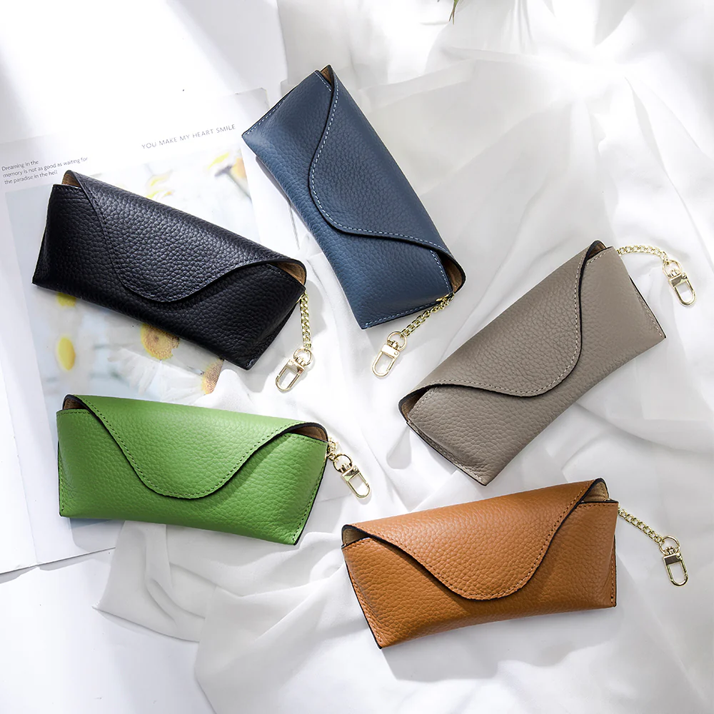 LuxeClip Genuine Leather Glasses Case - Sleek & Portable - Image 13