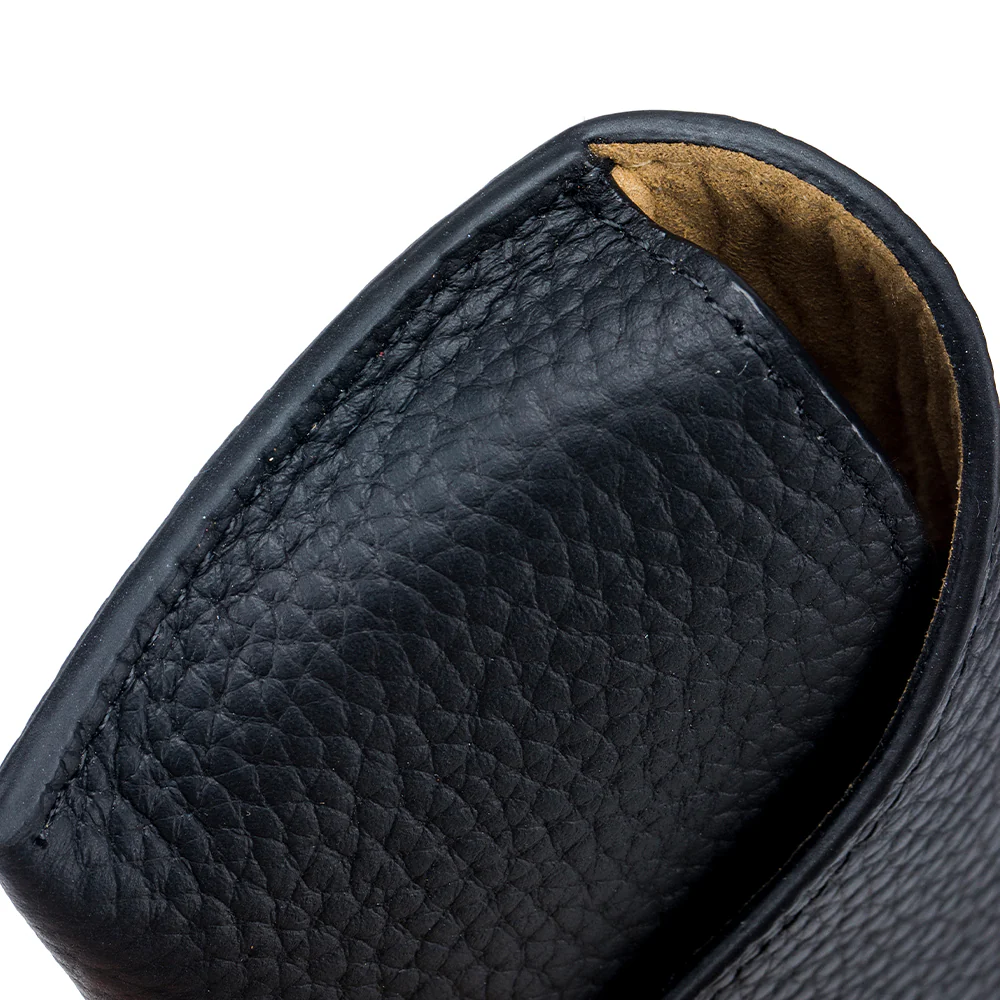 LuxeClip Genuine Leather Glasses Case - Sleek & Portable - Image 4