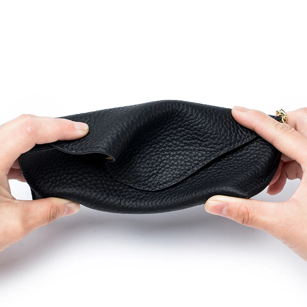 LuxeClip Genuine Leather Glasses Case - Sleek & Portable - Image 6