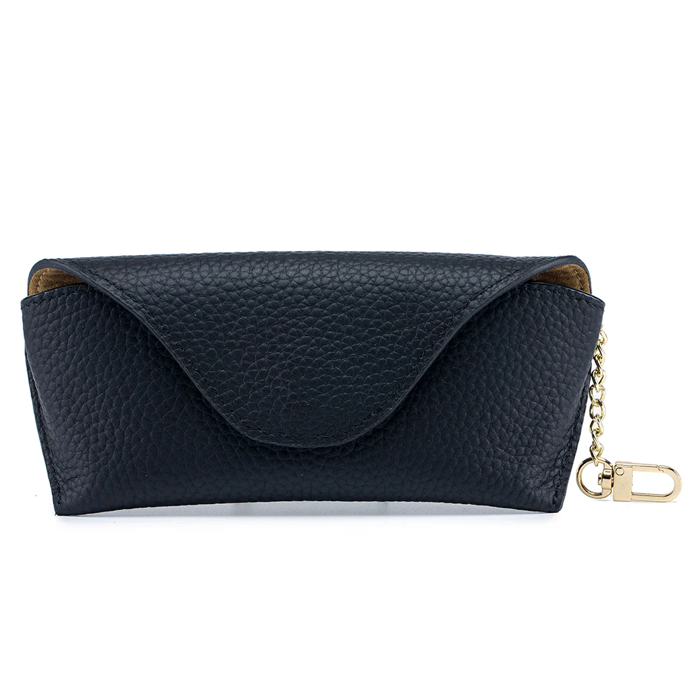 LuxeClip Genuine Leather Glasses Case - Sleek & Portable - Image 7