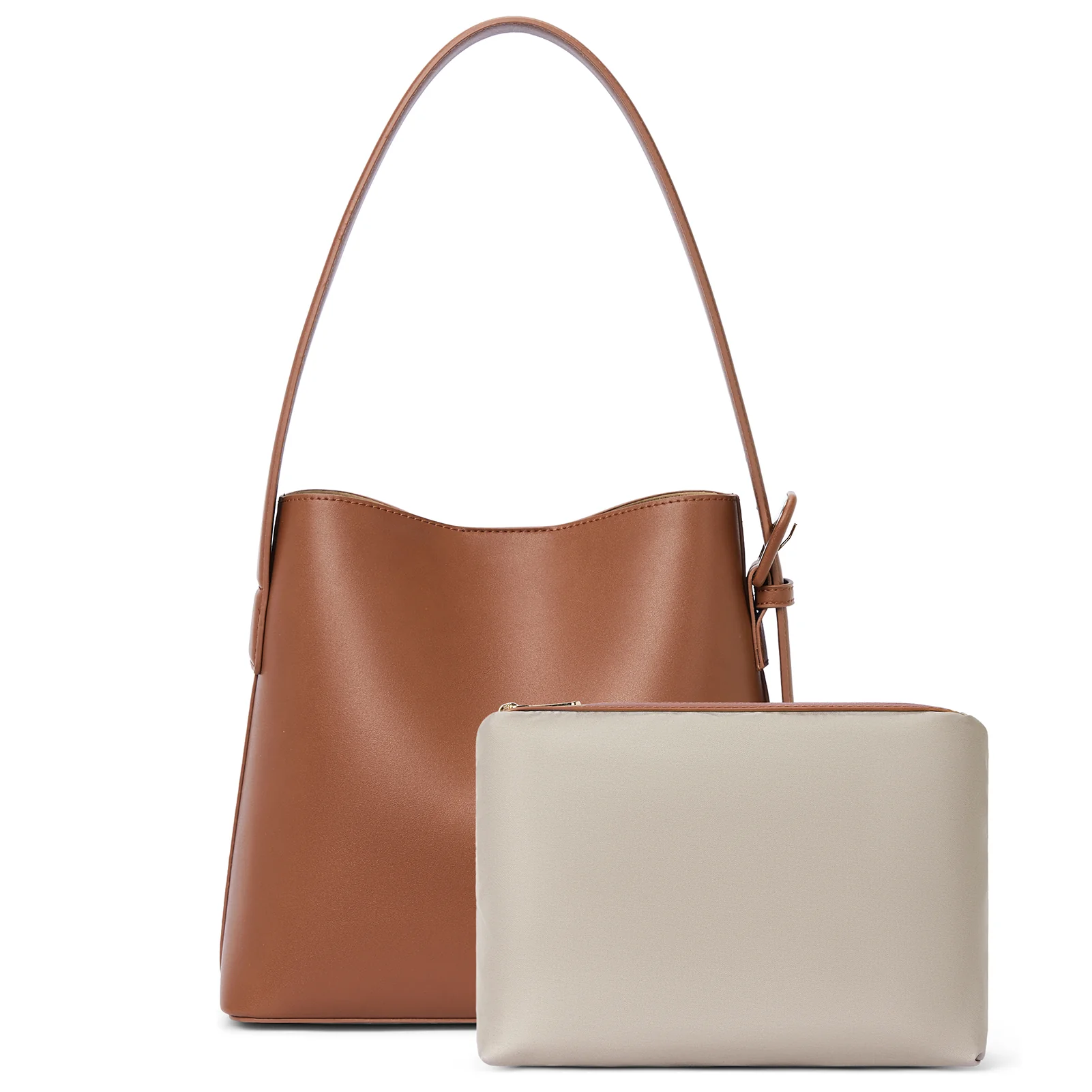 Lotty Soft Leather Chic Bucket Bag - Image 10