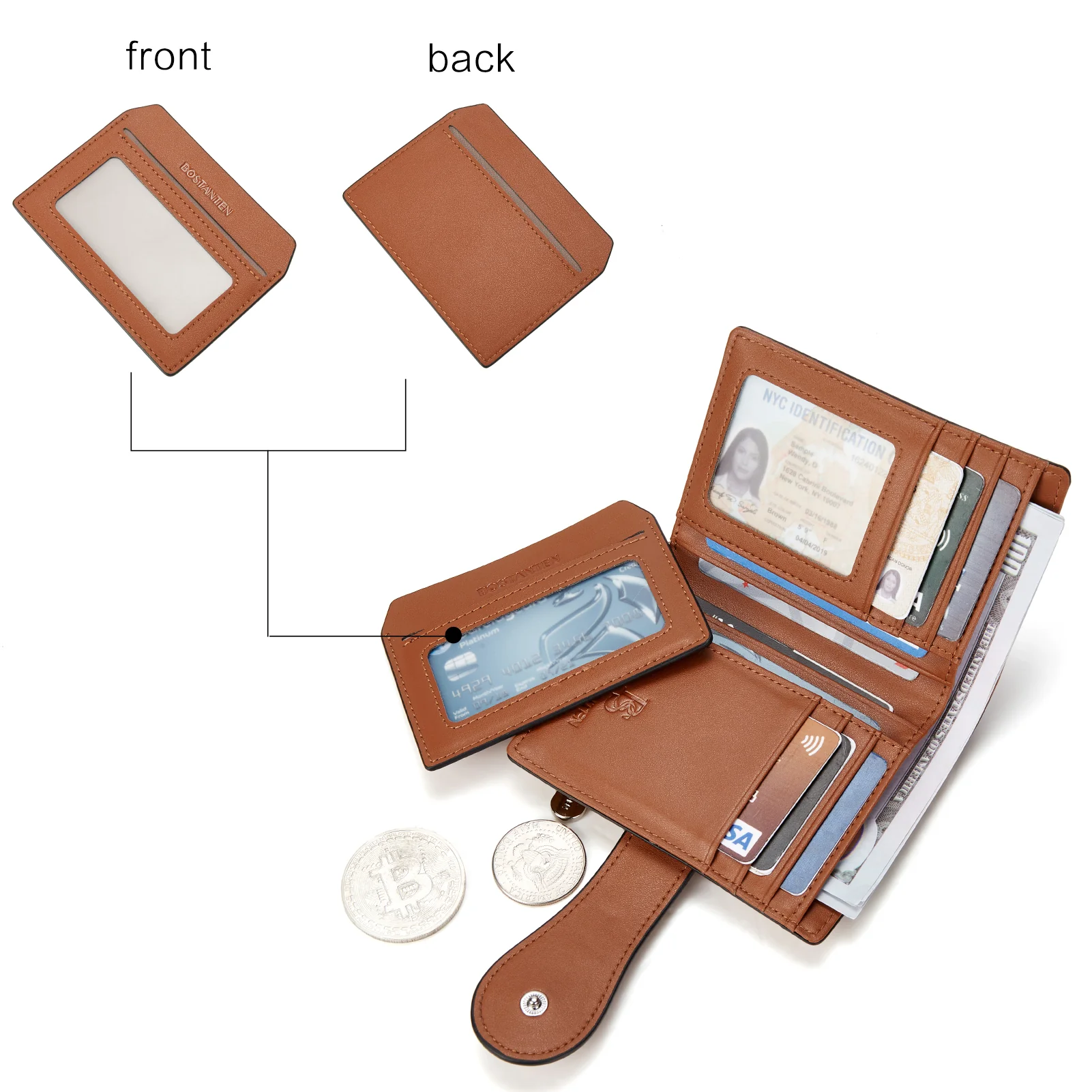 Lnna Hand Tooled Leather Wallet - Genuine Leather - Image 170