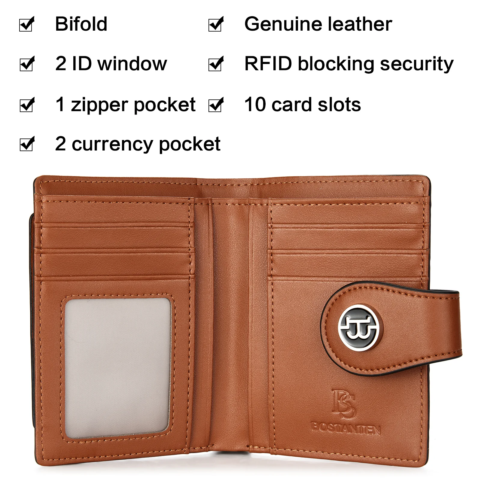 Lnna Hand Tooled Leather Wallet - Genuine Leather - Image 172