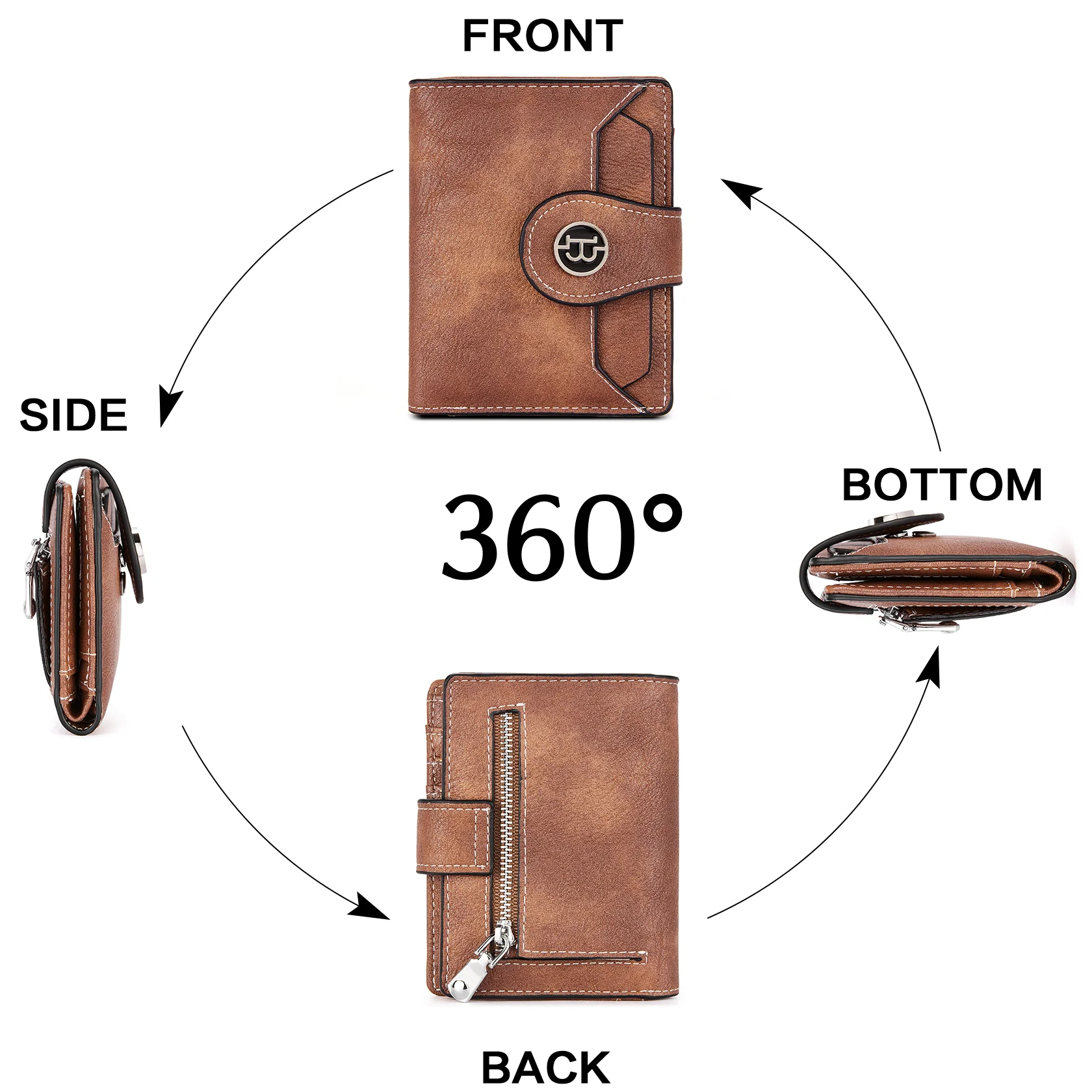 Lnna Hand Tooled Leather Wallet - Genuine Leather - Image 186