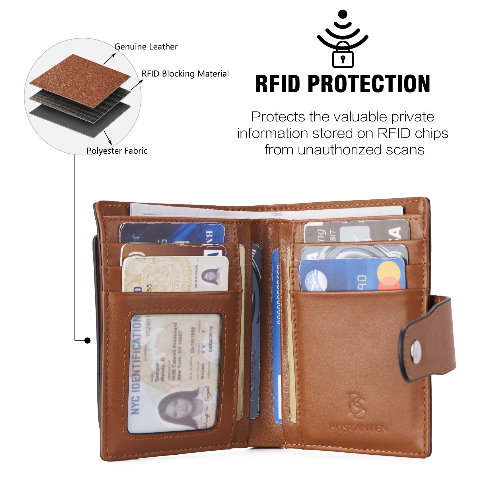Lnna Hand Tooled Leather Wallet - Genuine Leather - Image 80