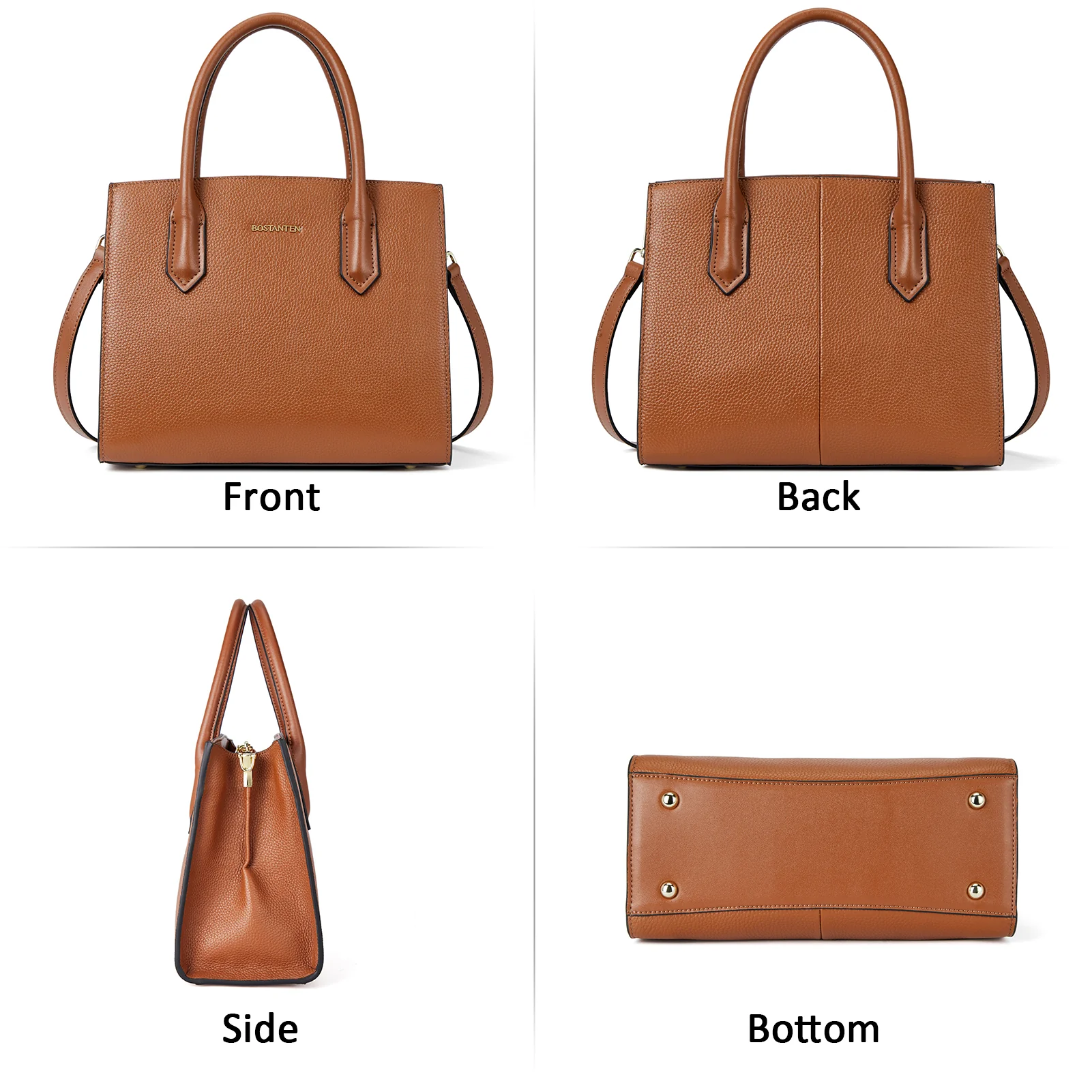 Machk Genuine Leather Tote Bag  — Handle Shoulder - Image 14