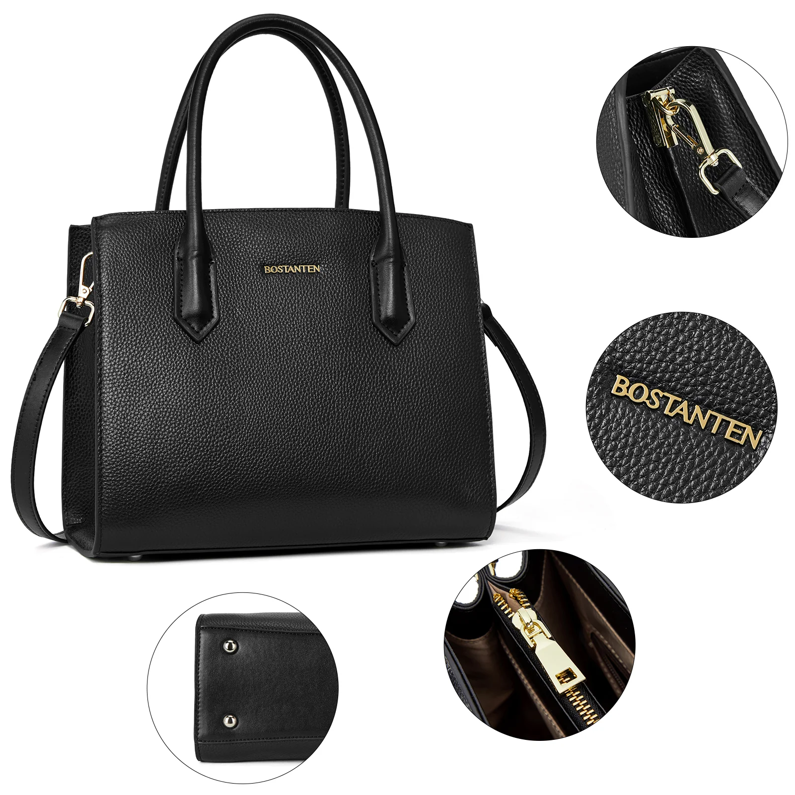 Machk Genuine Leather Tote Bag  — Handle Shoulder - Image 6