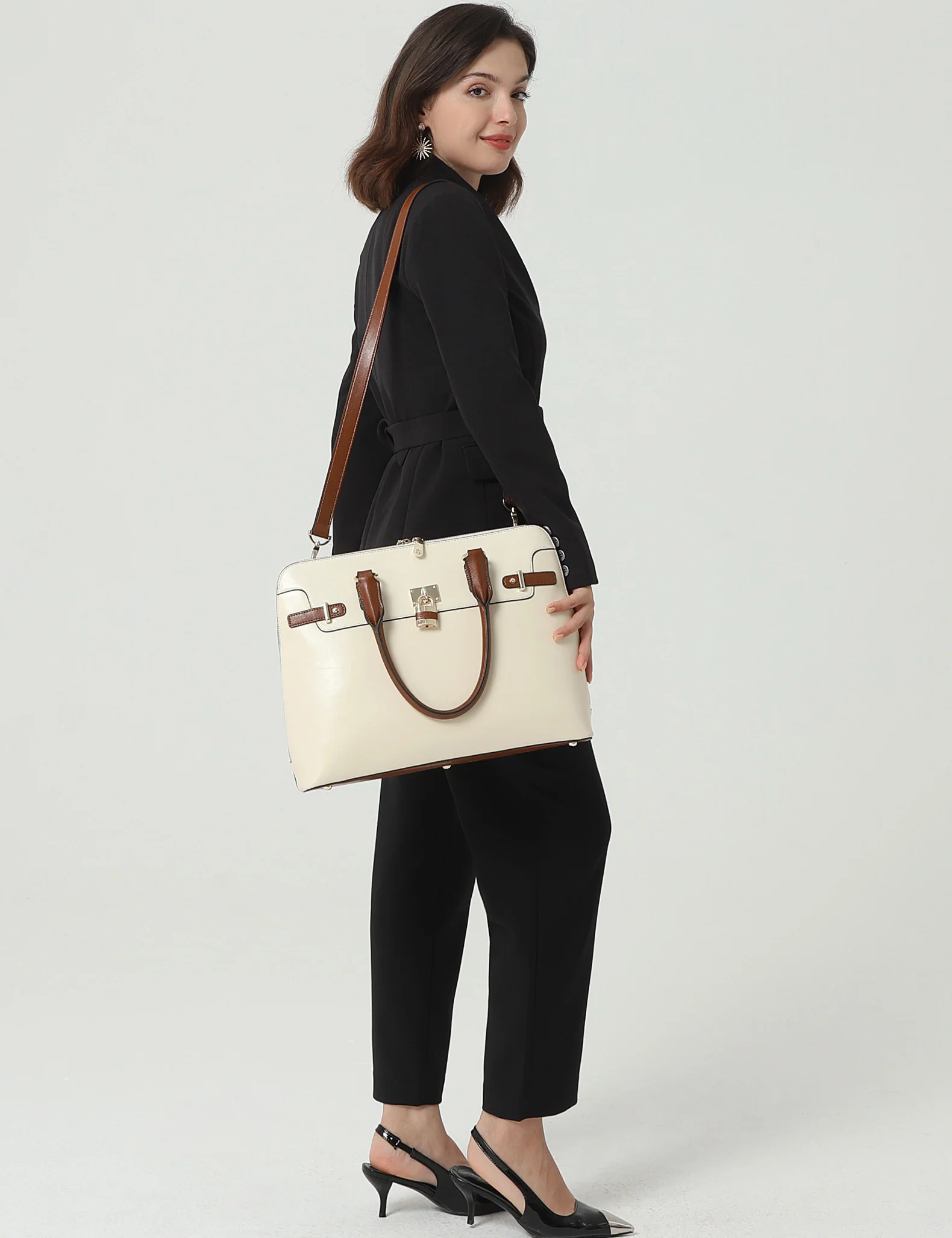 Machk Vintage Style Leather Briefcase — Ultimate Elegance - Image 10