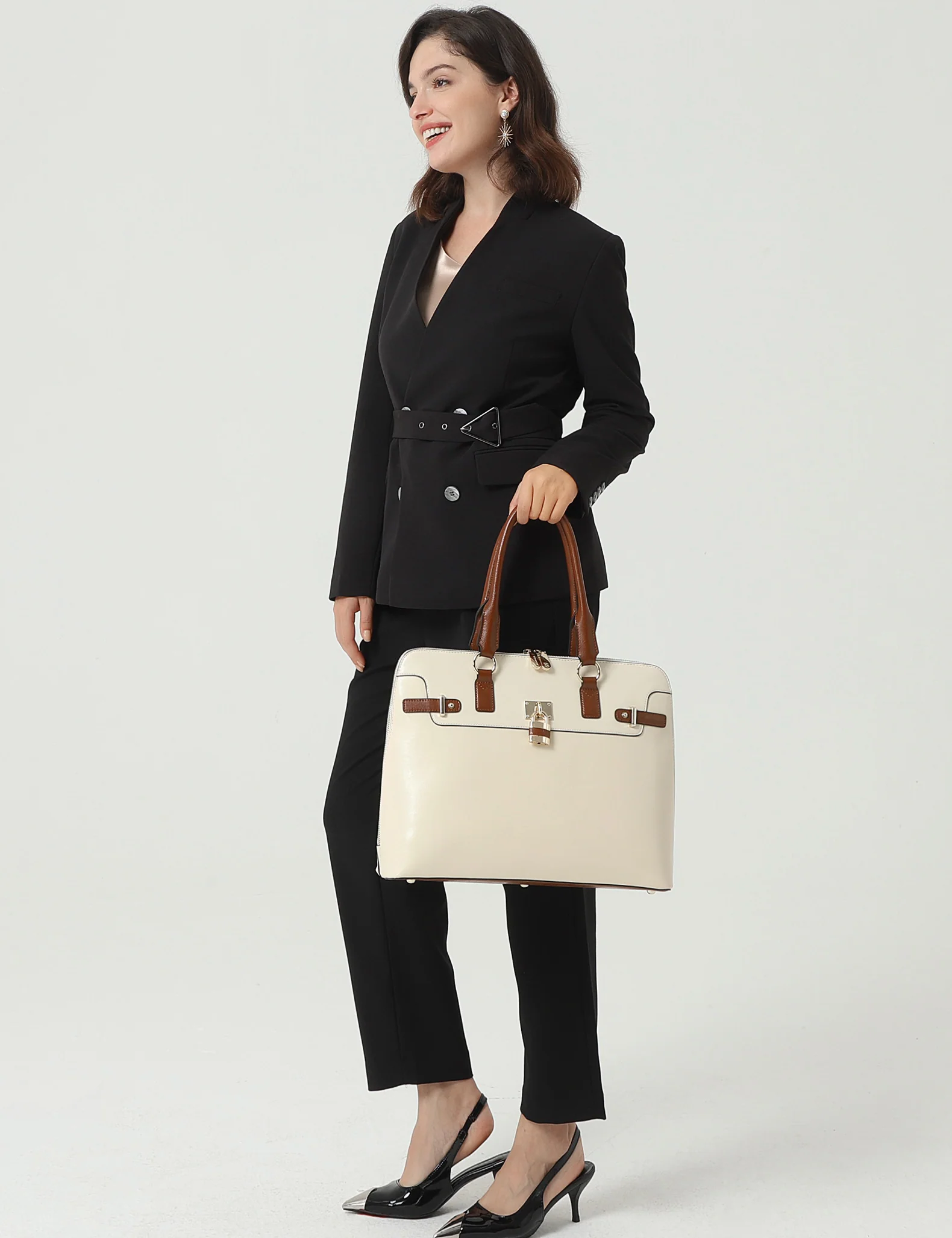 Machk Vintage Style Leather Briefcase — Ultimate Elegance - Image 11