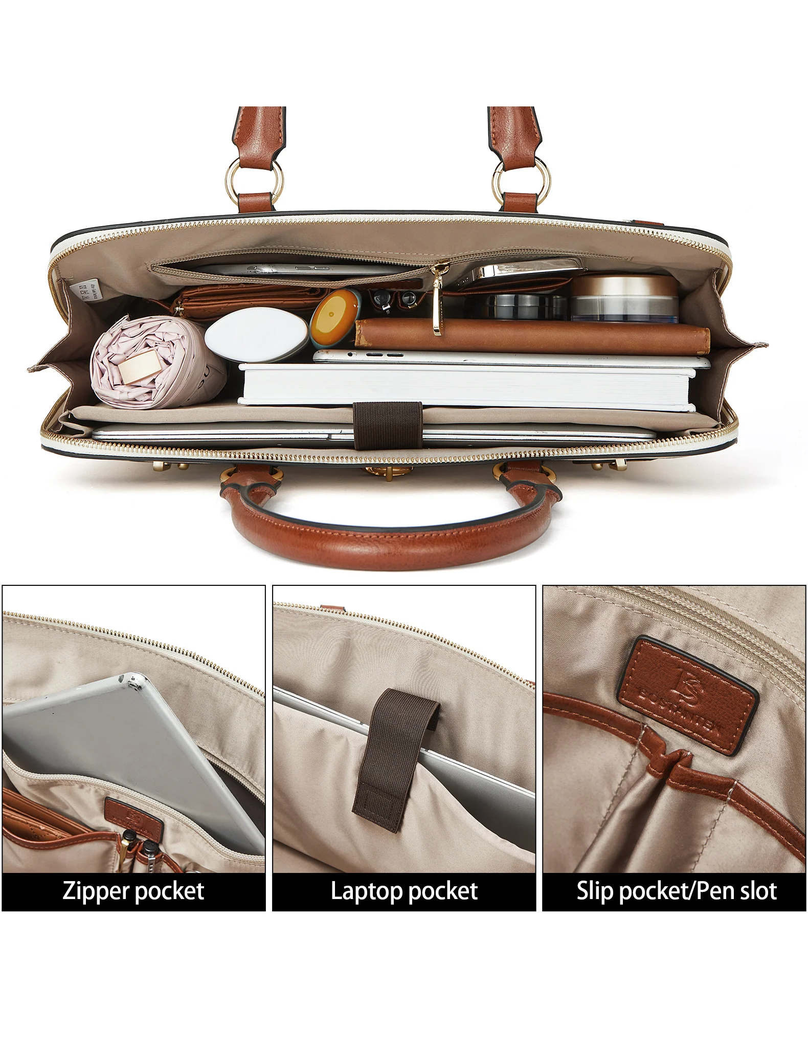 Machk Vintage Style Leather Briefcase — Ultimate Elegance - Image 14