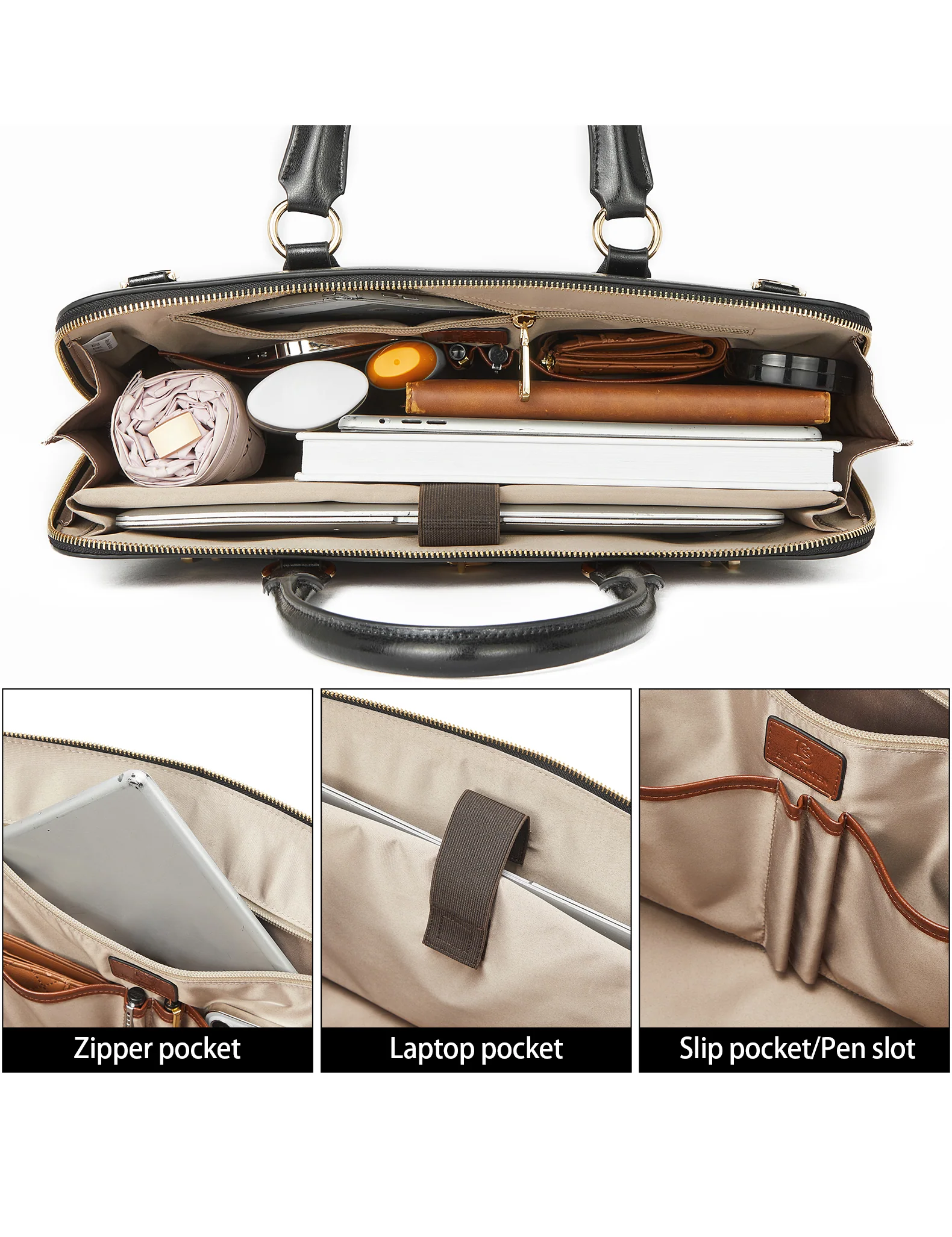 Machk Vintage Style Leather Briefcase — Ultimate Elegance - Image 5