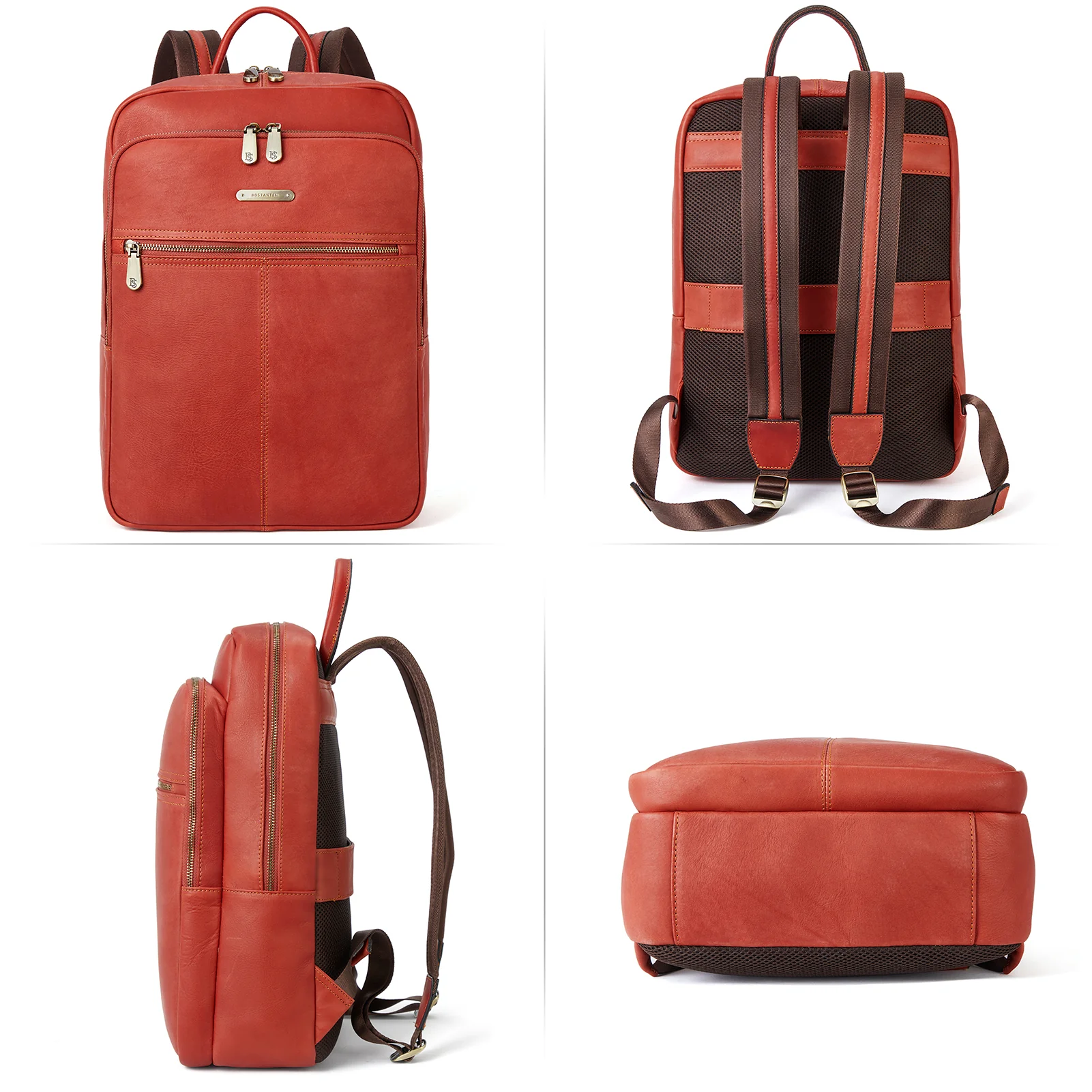 Minoru Men‘s 15.6 Inch Laptop Backpack Travel Bag - Vermilion Fashion - Image 6