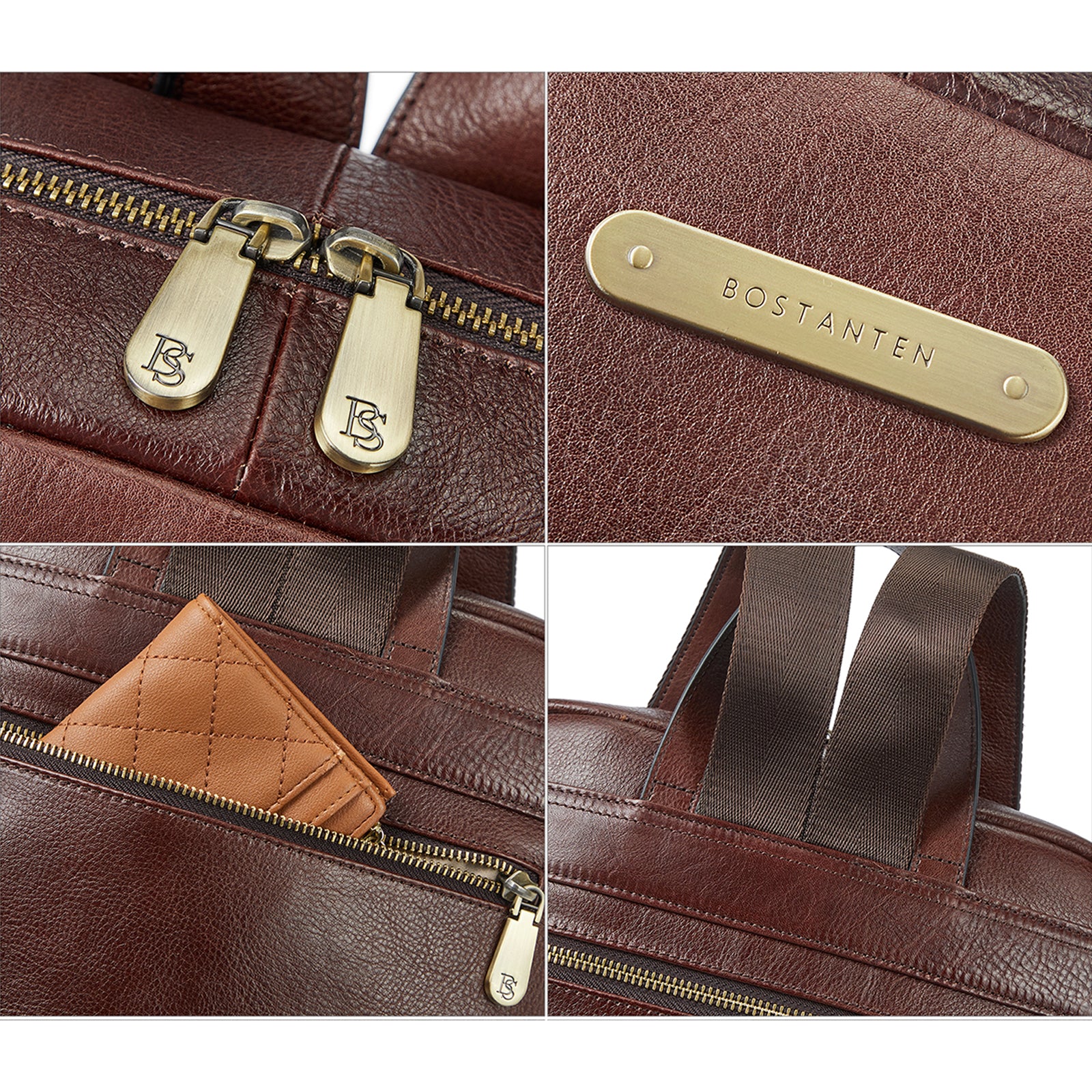 Minoru Women's Leather Business Laptop Backpack —— Full Grain - Image 5