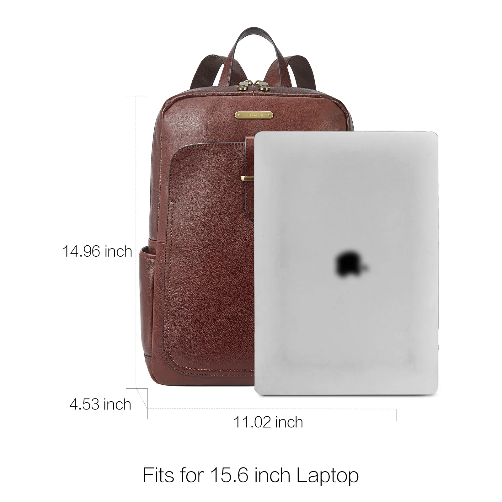 Minoru Women's Leather Business Laptop Backpack —— Full Grain - Image 9