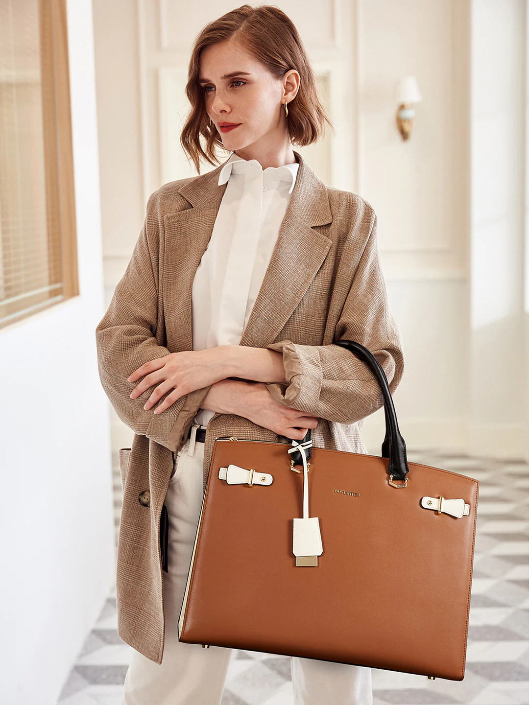 Mizuki Classic Leather Briefcase - Image 29