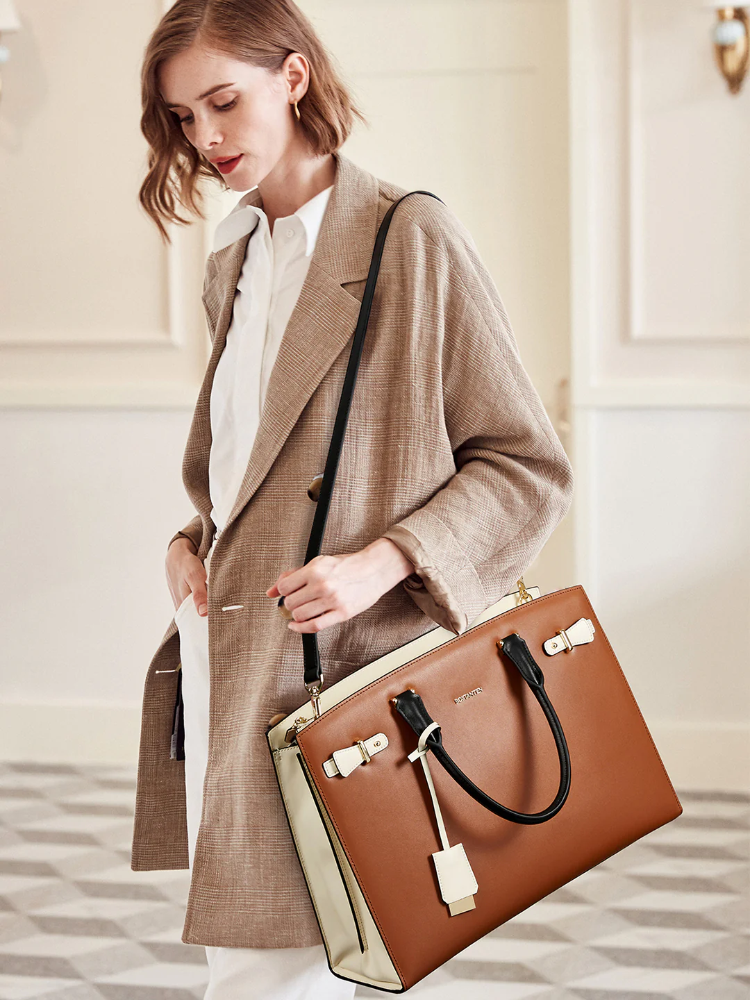 Mizuki Classic Leather Briefcase - Image 30